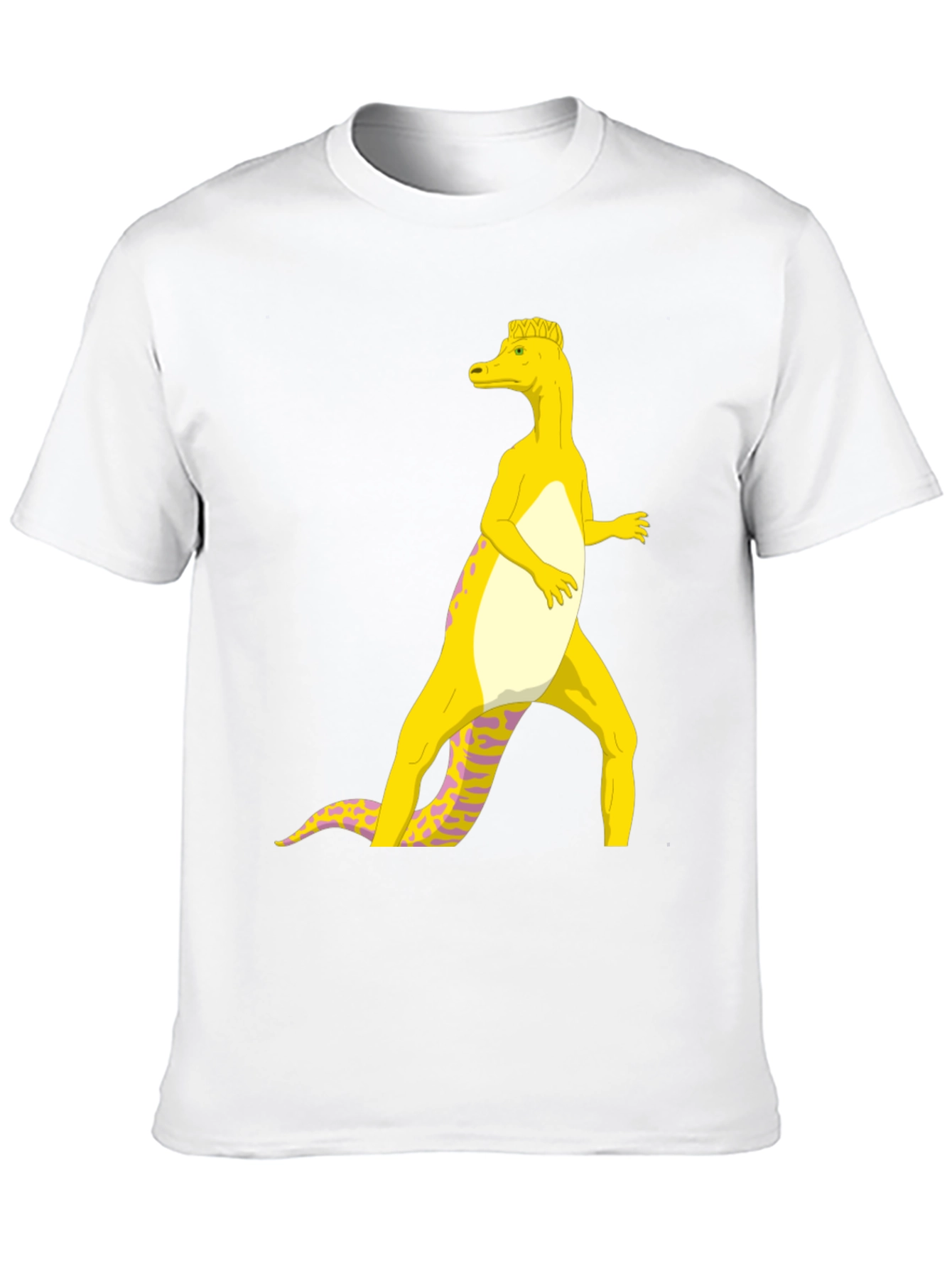 Cartoon Dinosaur Graphic Tee - Funny Novelty Shirt