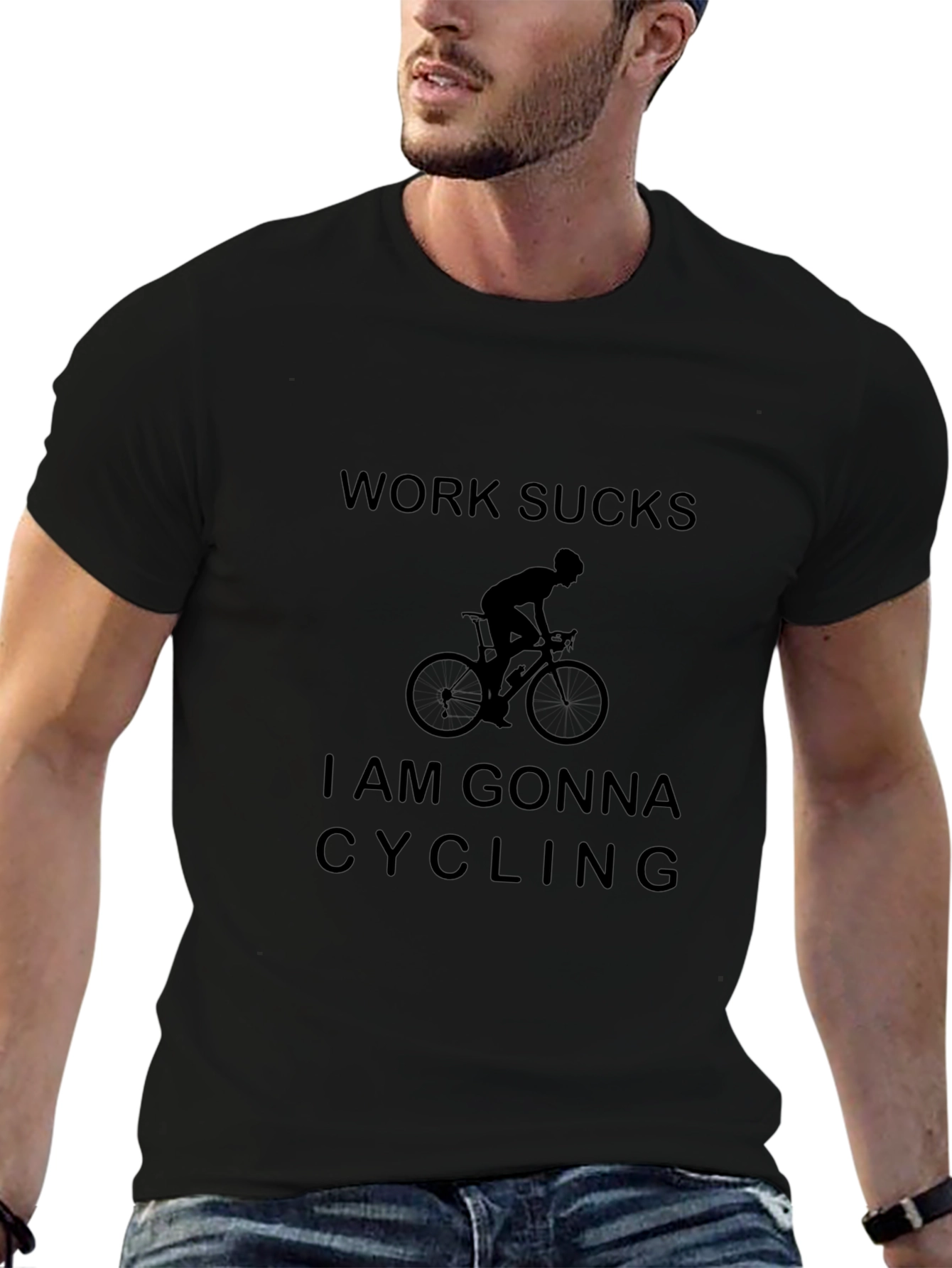 Work Sucks Im Gonna Cycling T-Shirt