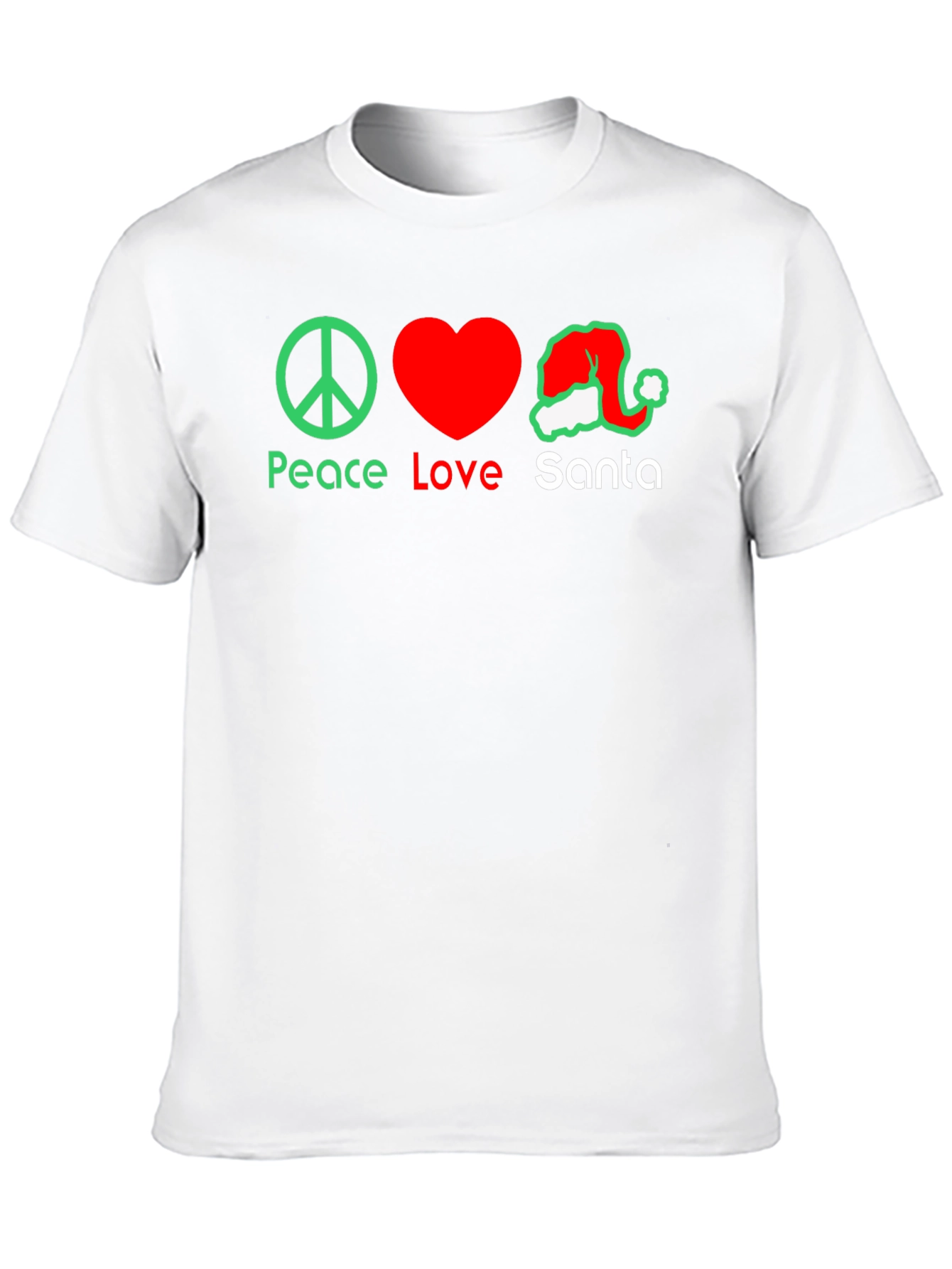 Peace Love Santa Graphic T-Shirt