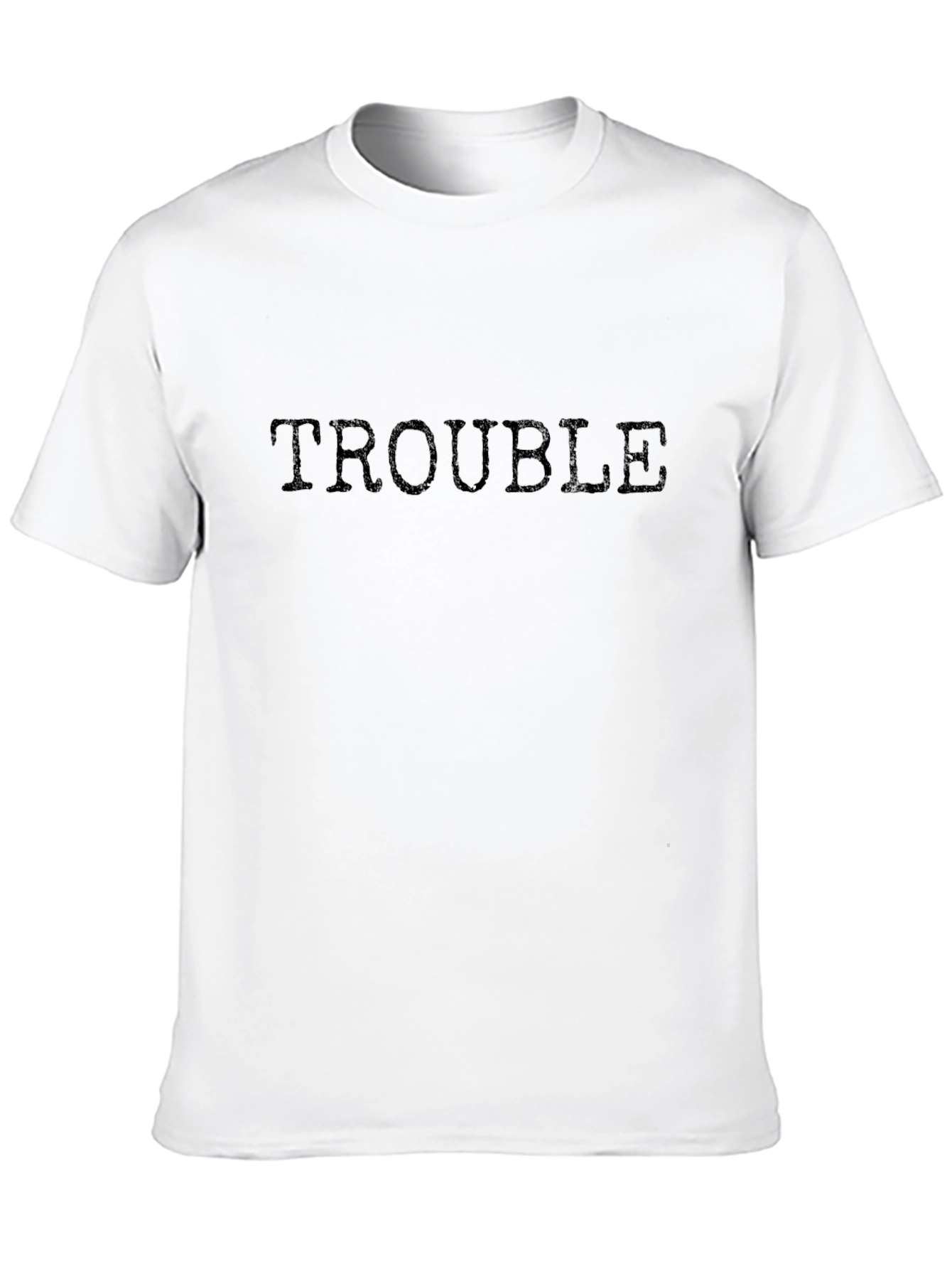 Trouble Graphic Tee - Casual Unisex T-Shirt