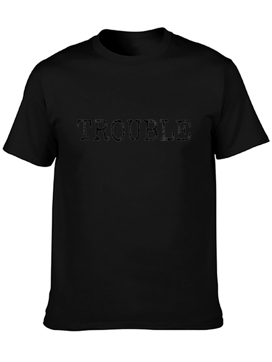 Trouble Graphic Tee - Casual Unisex T-Shirt