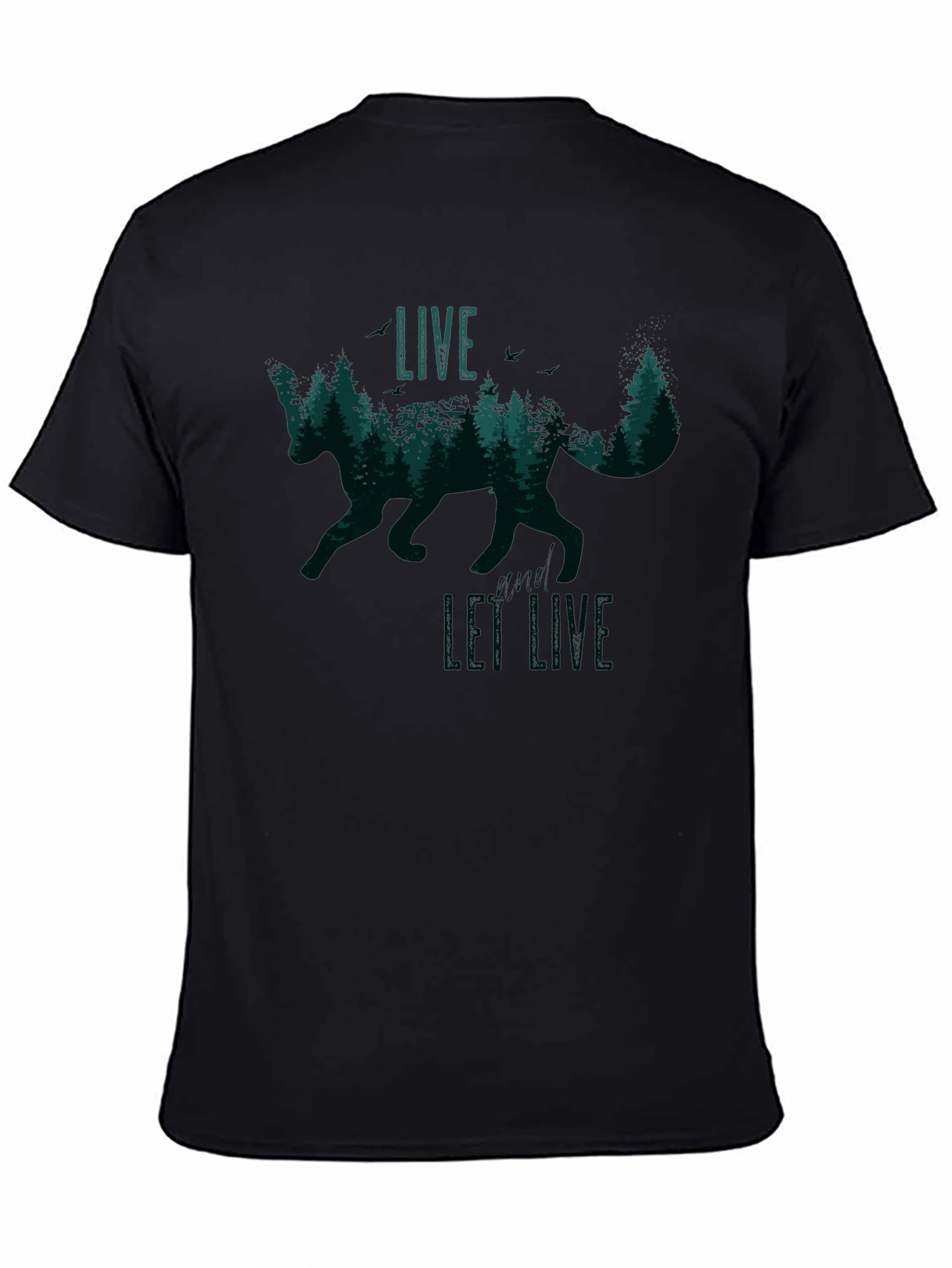Live and Let Live Fox Graphic Tee