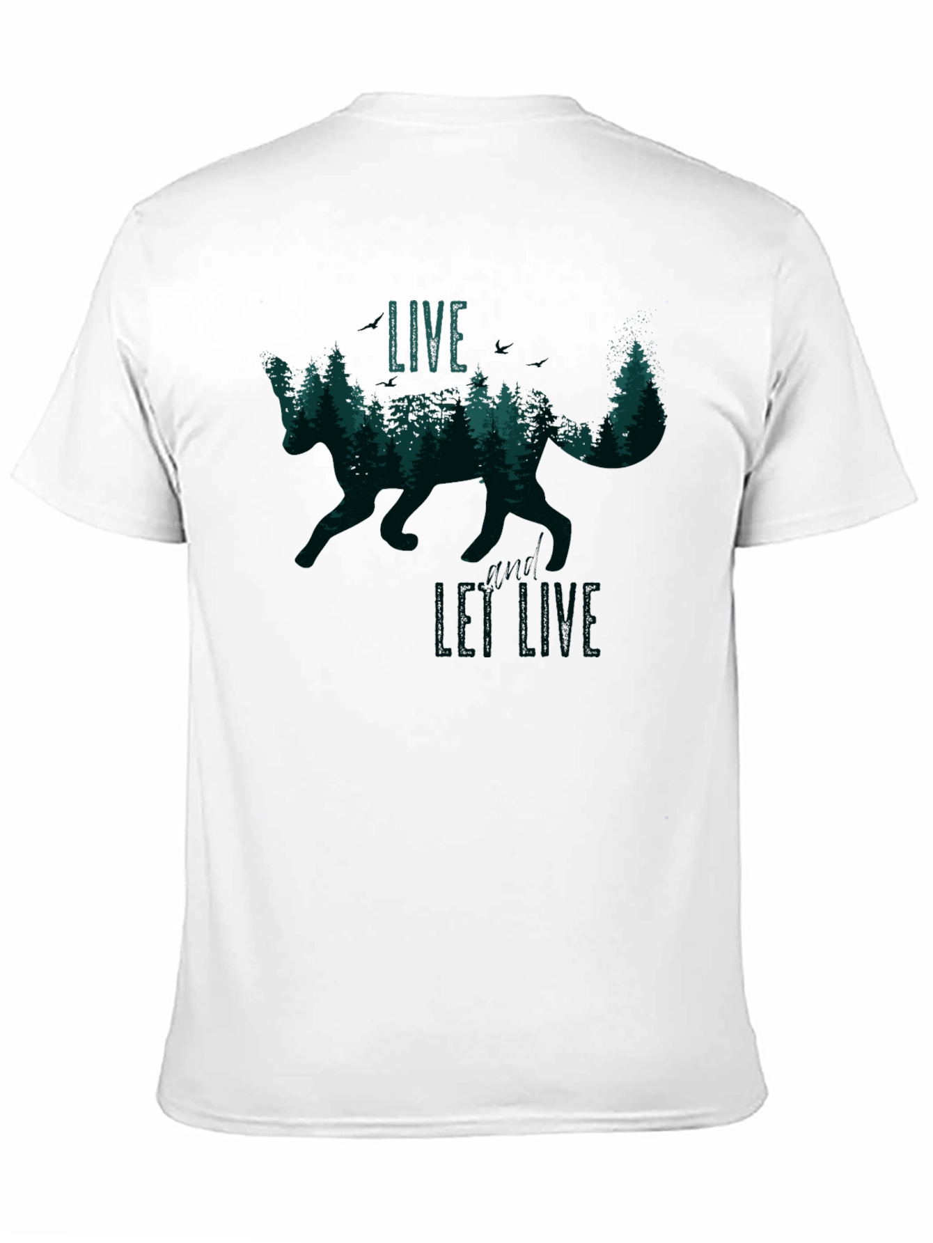 Live and Let Live Fox Graphic Tee