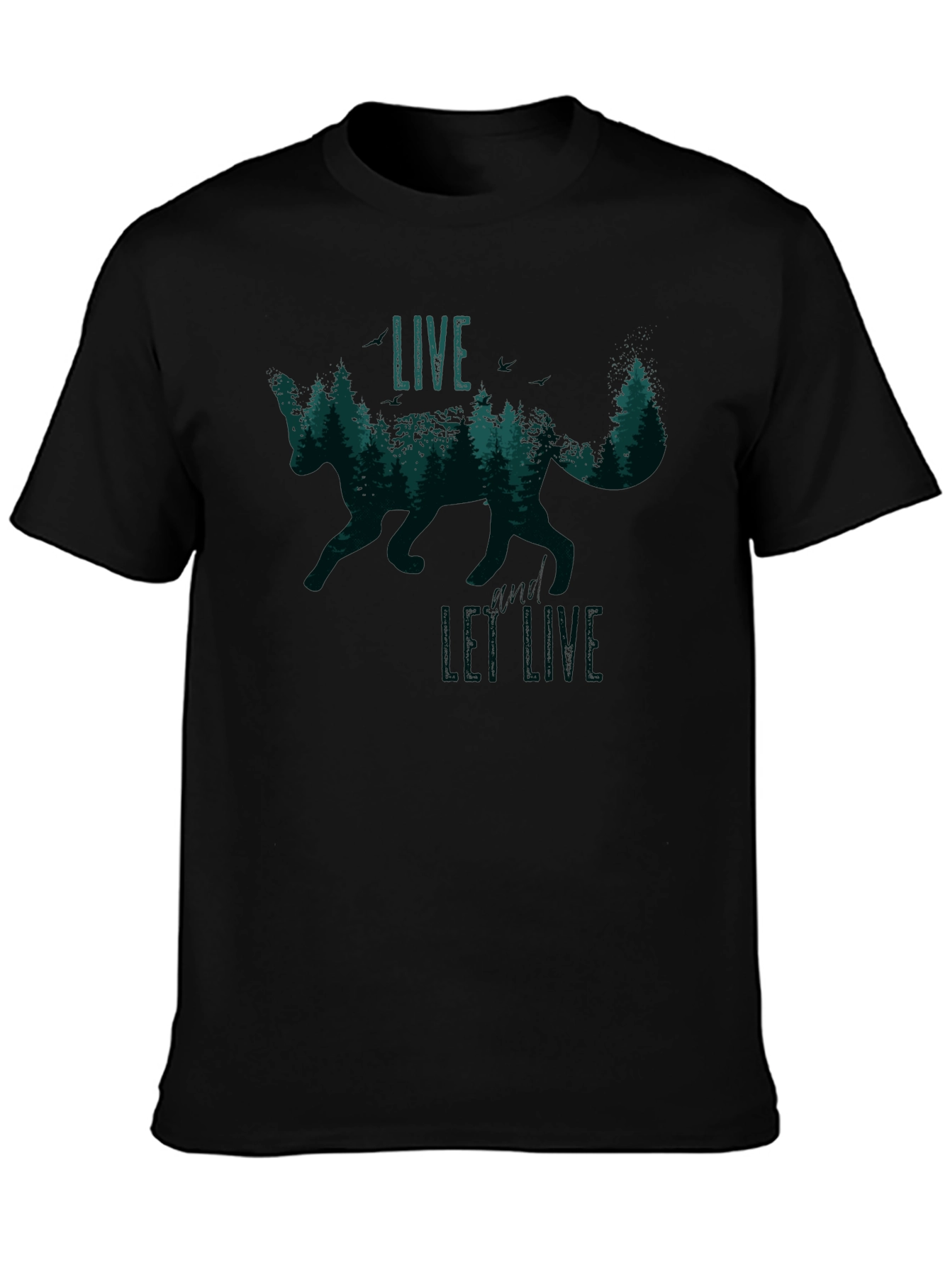 Live and Let Live Fox Graphic Tee
