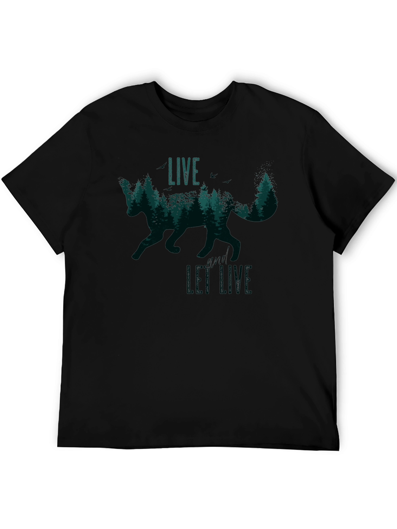 Live and Let Live Fox Graphic Tee