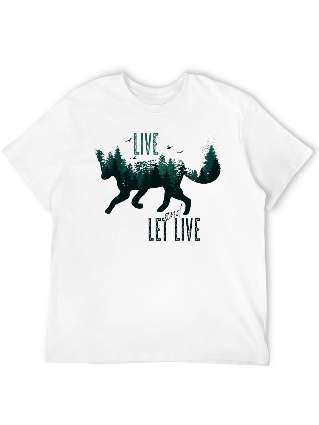 Live and Let Live Fox Graphic Tee