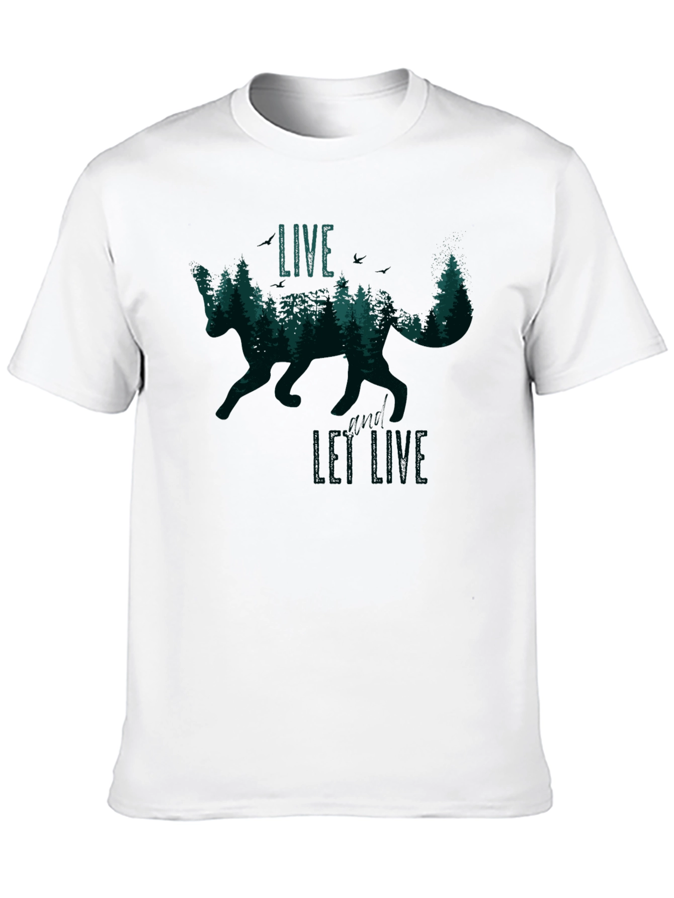 Live and Let Live Fox Graphic Tee