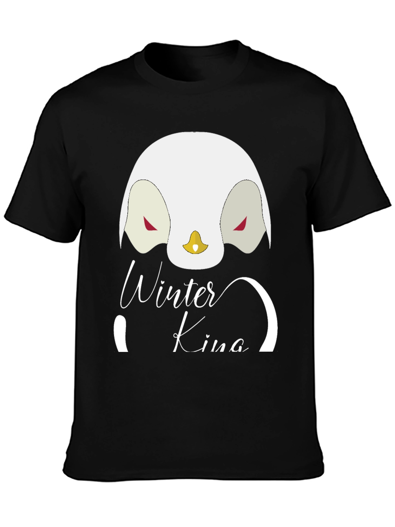 Winter King Penguin Graphic T-Shirt