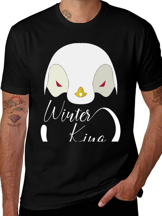 Winter King Penguin Graphic T-Shirt