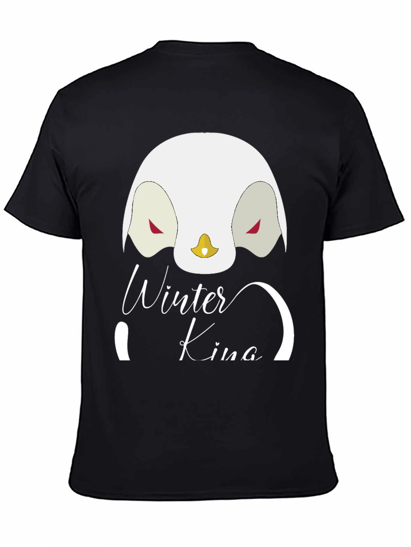 Winter King Penguin Graphic T-Shirt