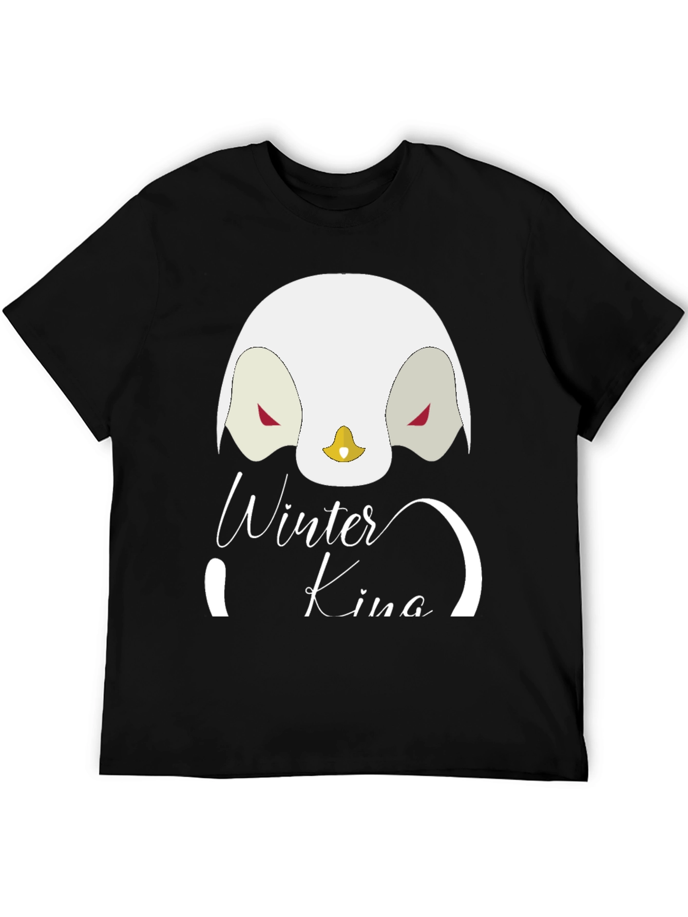 Winter King Penguin Graphic T-Shirt