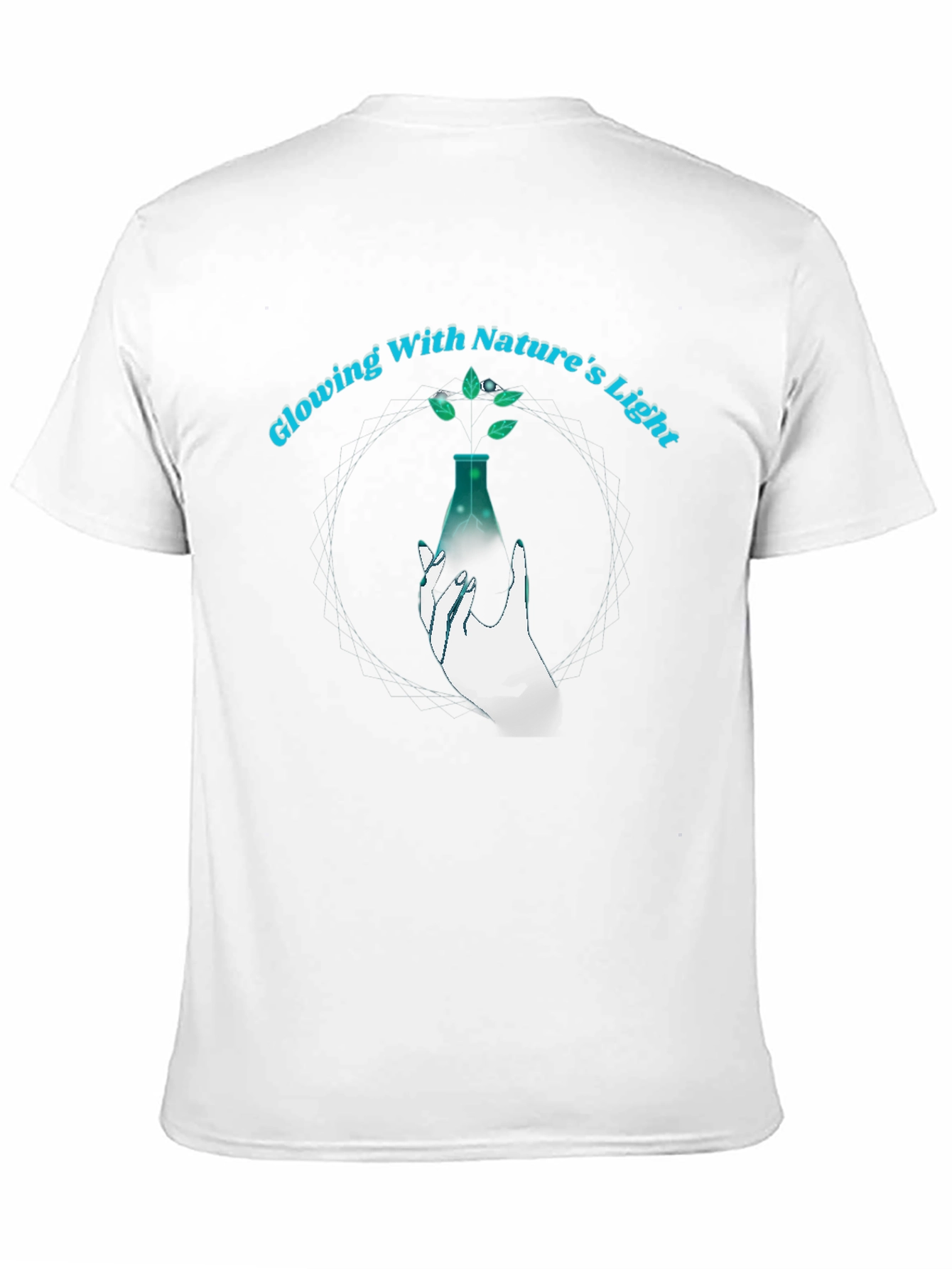 Natures Light Graphic Tee - Black Cotton T-Shirt