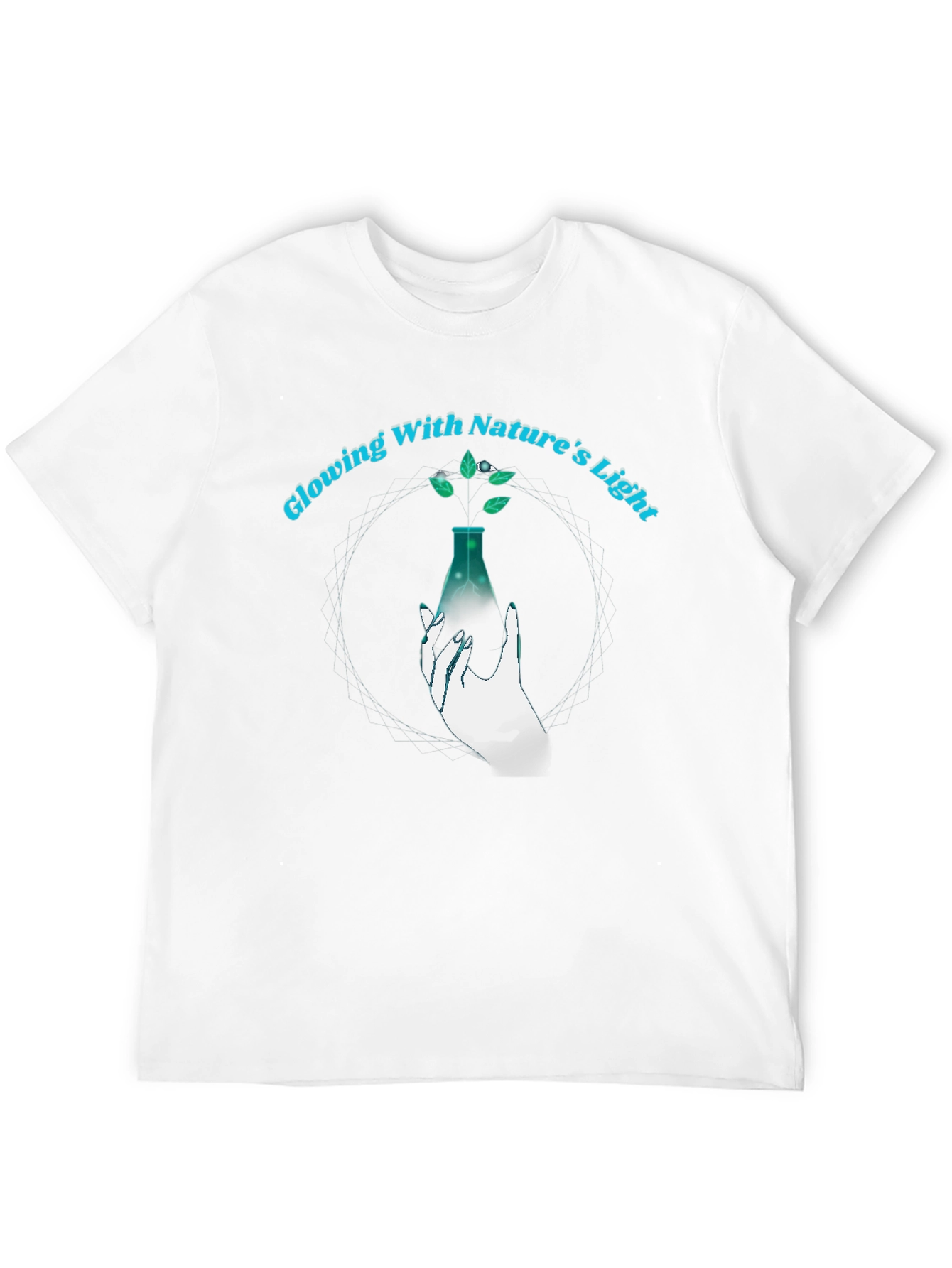 Natures Light Graphic Tee - Black Cotton T-Shirt
