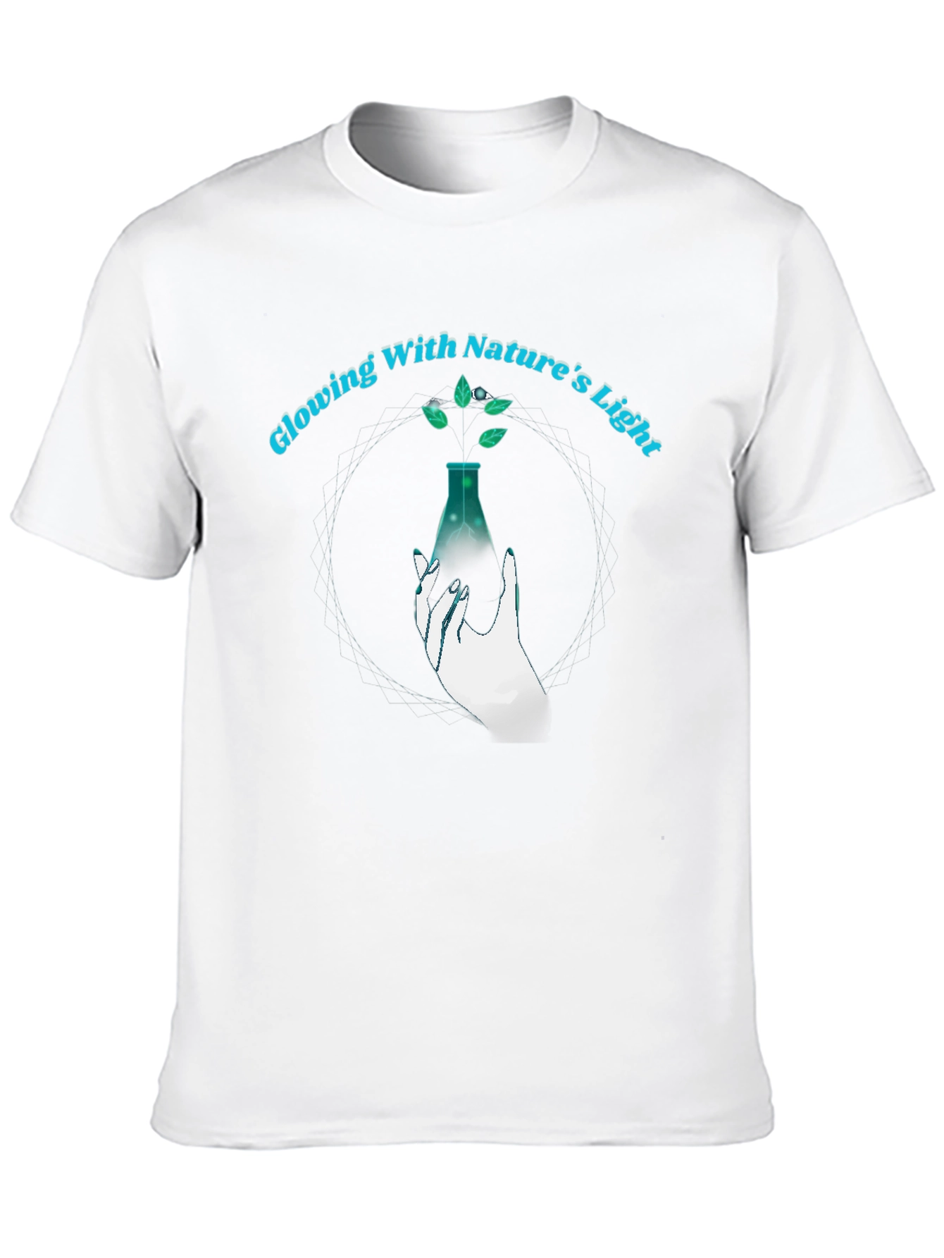 Natures Light Graphic Tee - Black Cotton T-Shirt
