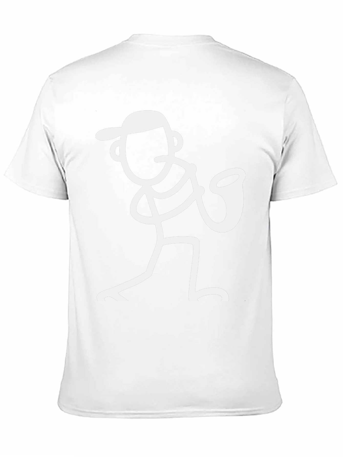Saxophone Stick Figure Graphic Tee