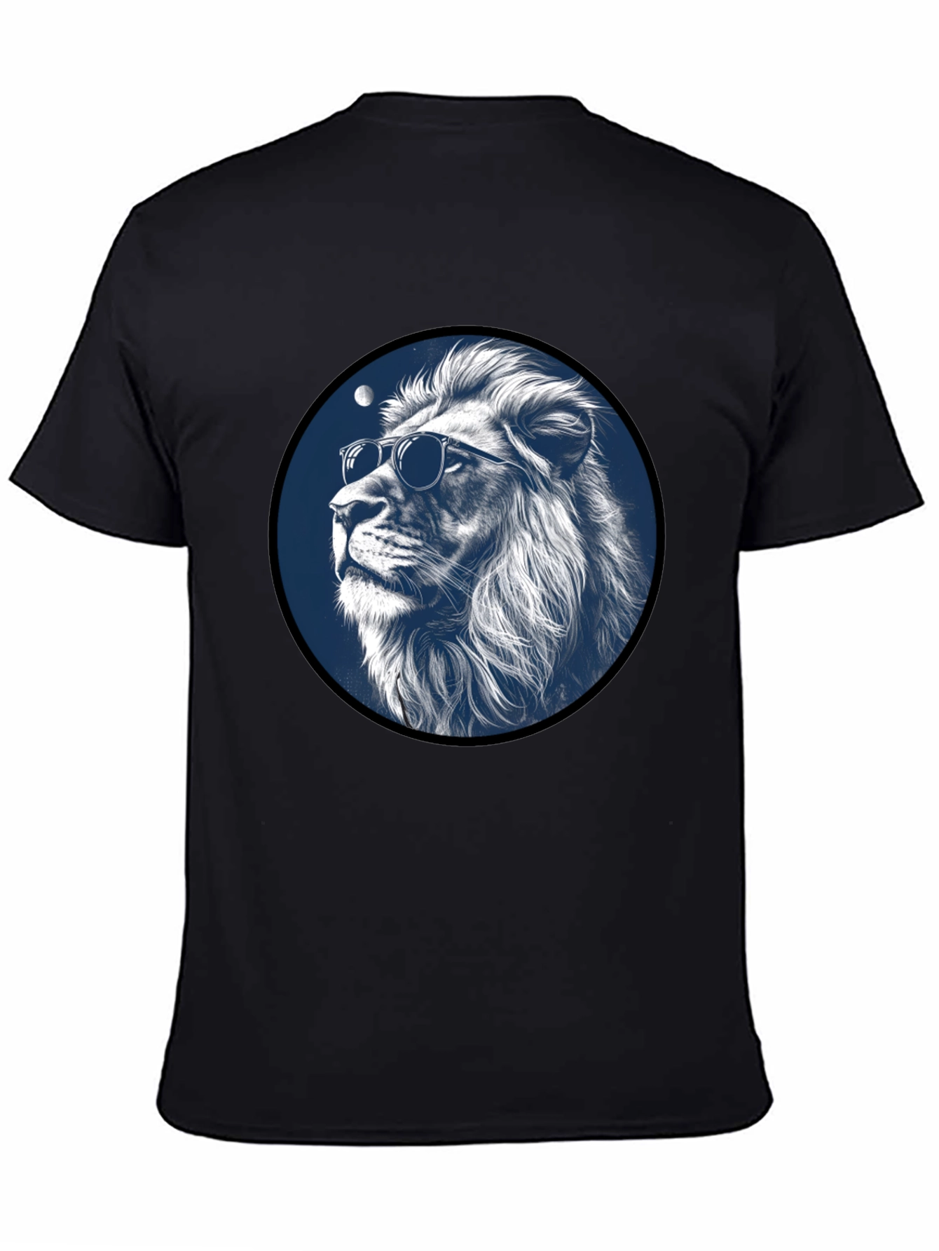 Cool Lion Graphic Tee - Black Stylish Mens T-Shirt