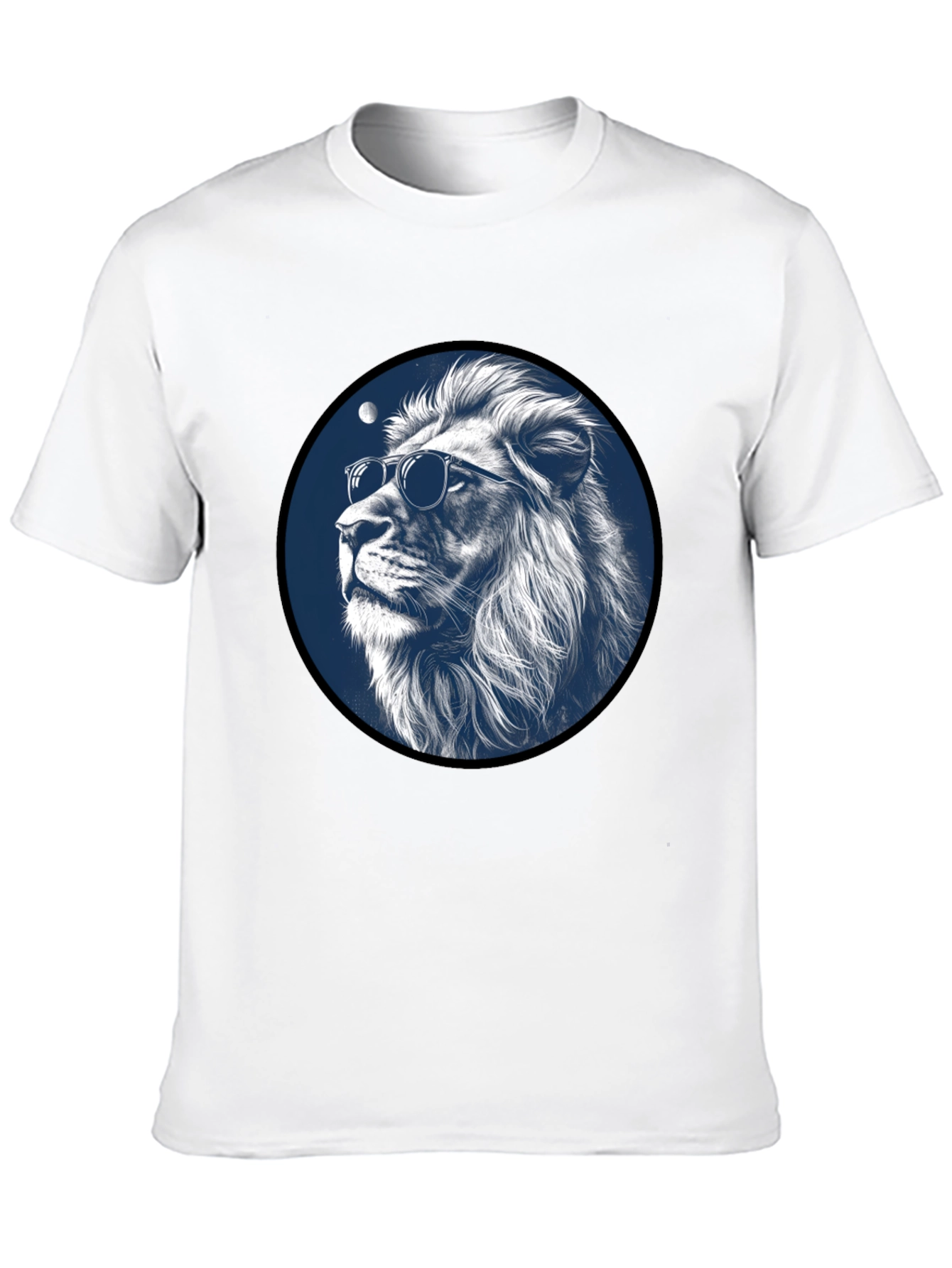 Cool Lion Graphic Tee - Black Stylish Mens T-Shirt