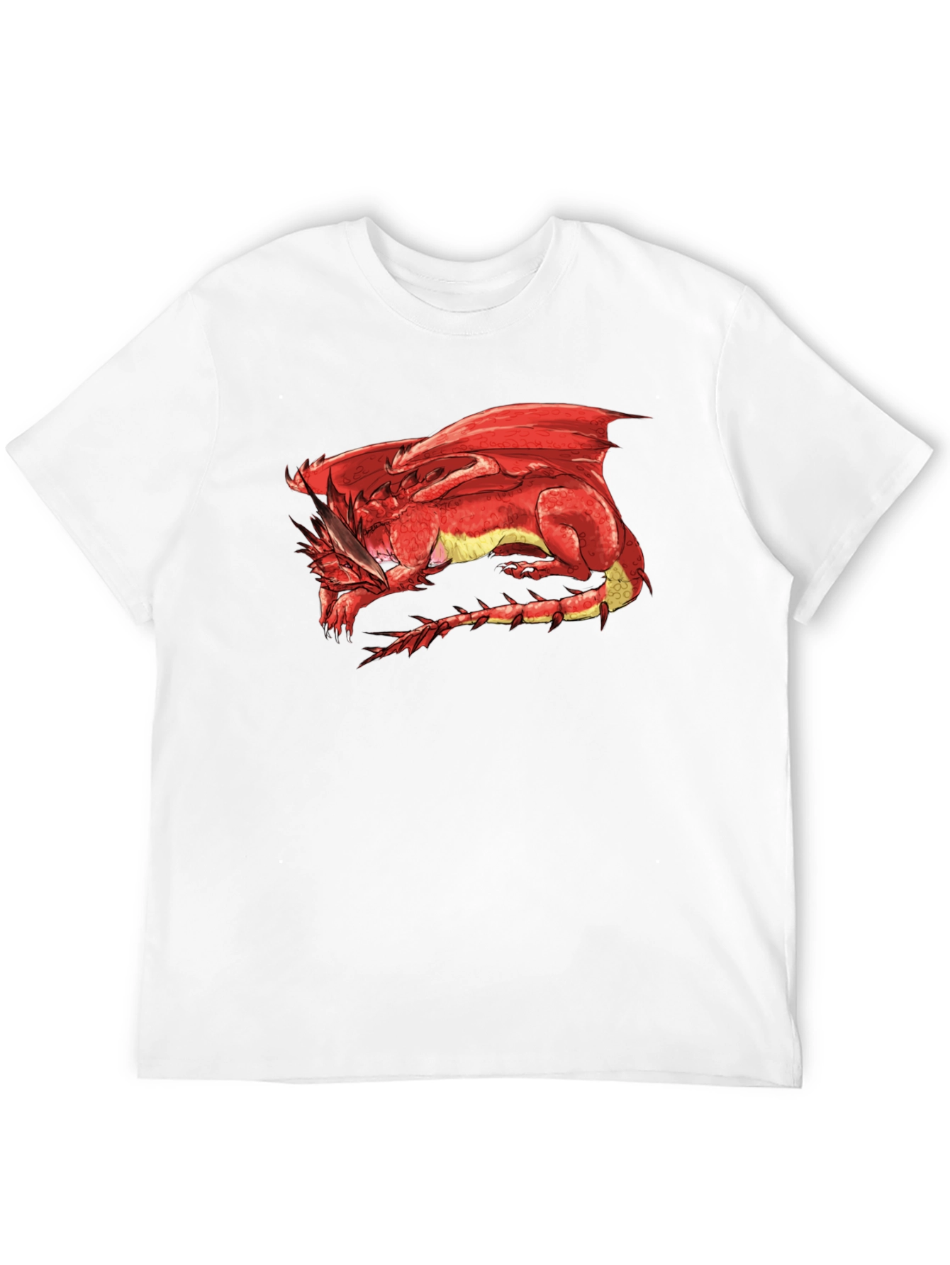 Red Dragon Graphic Tee - Black