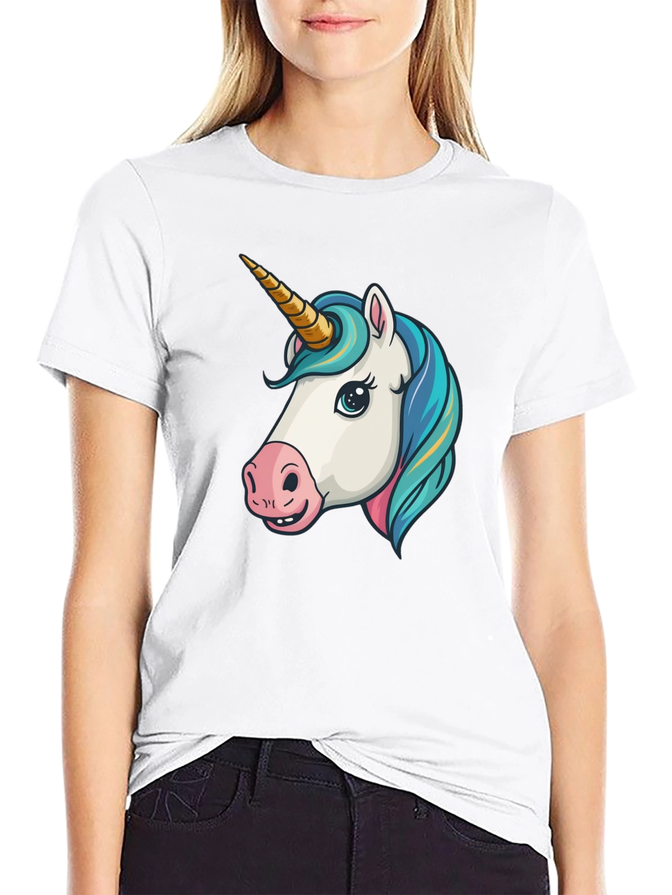 Unicorn Graphic Tee - Black