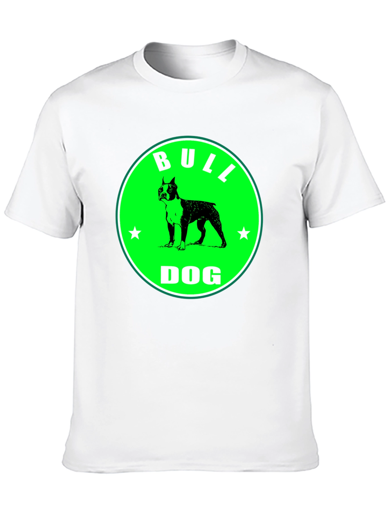 Bulldog Graphic Tee - Black Cotton T-Shirt