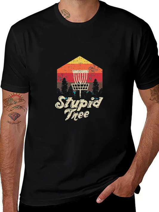 Stupid Tree Disc Golf T-Shirt - Retro Style