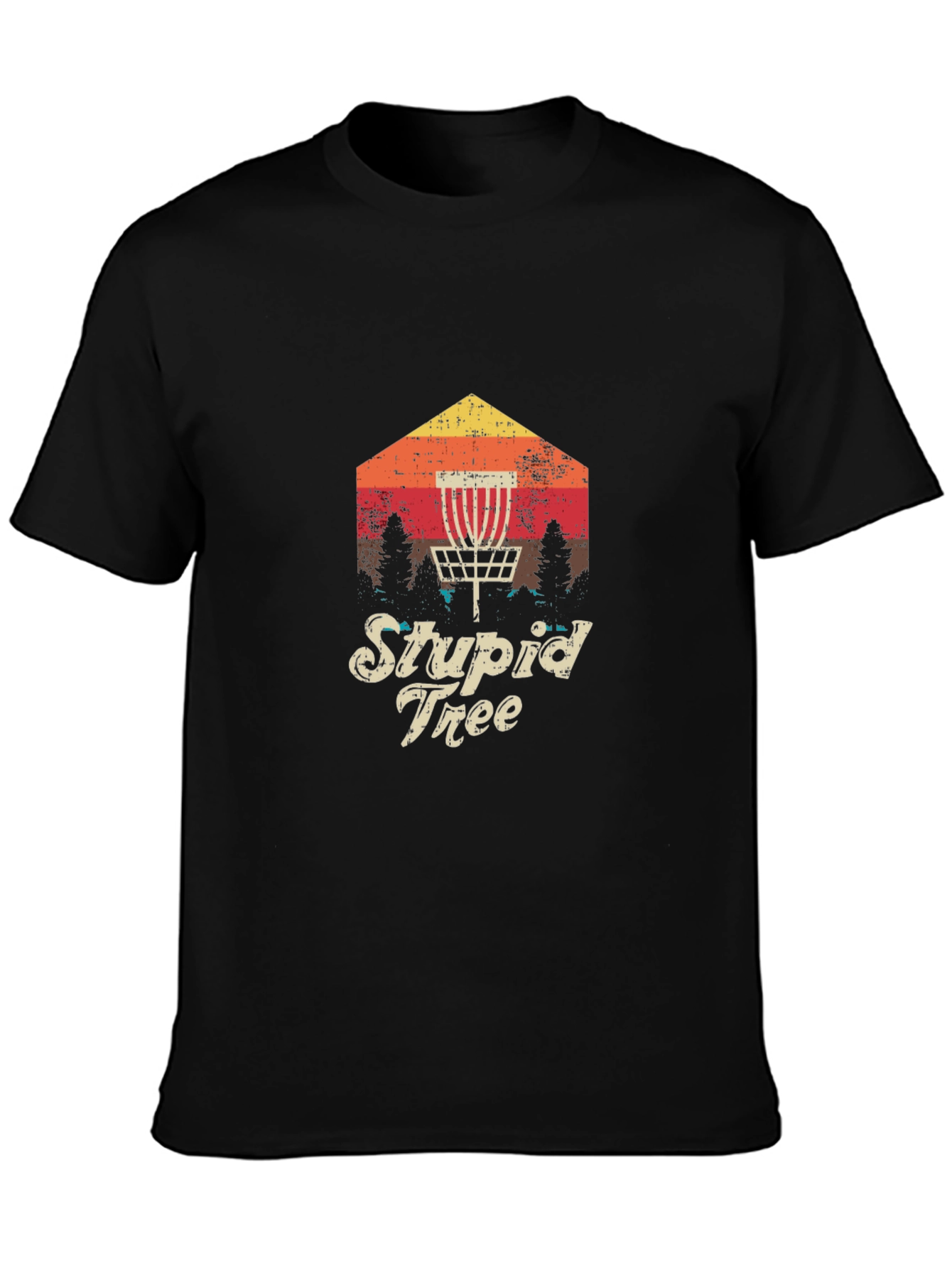 Stupid Tree Disc Golf T-Shirt - Retro Style