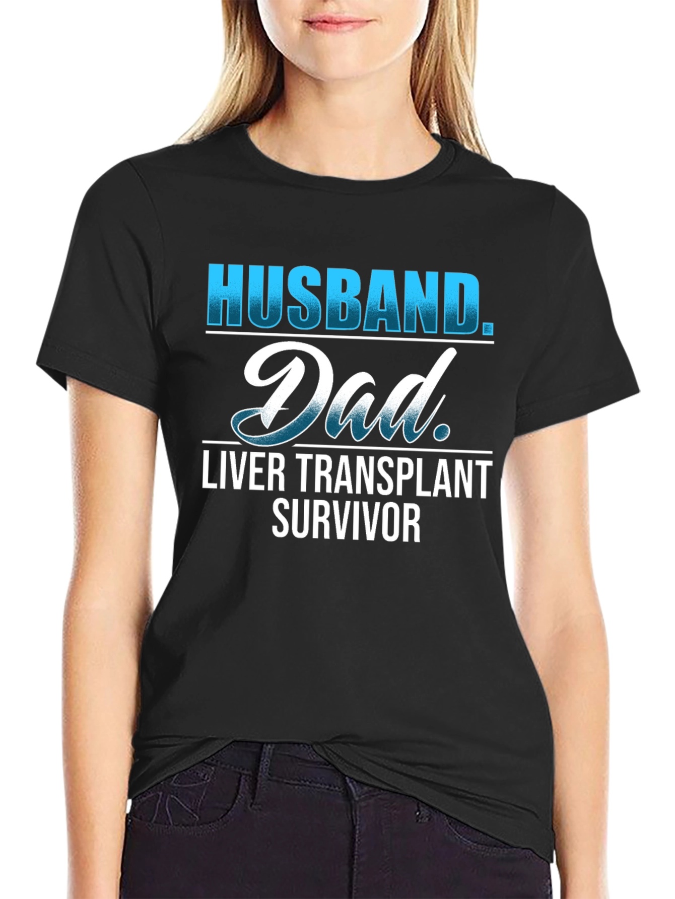 Husband Dad Liver Transplant Survivor T-Shirt