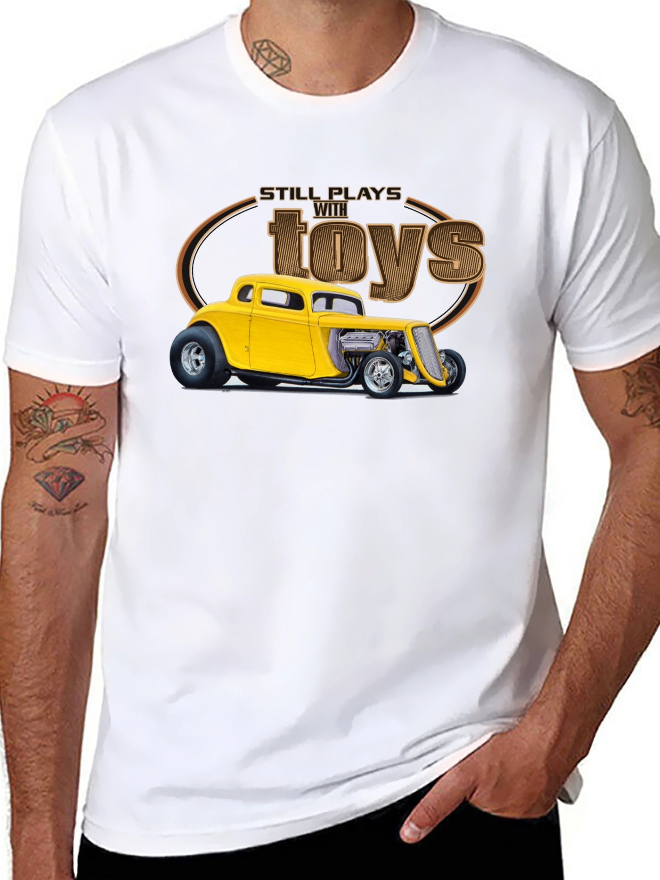 Still Plays with Toys Car T-Shirt