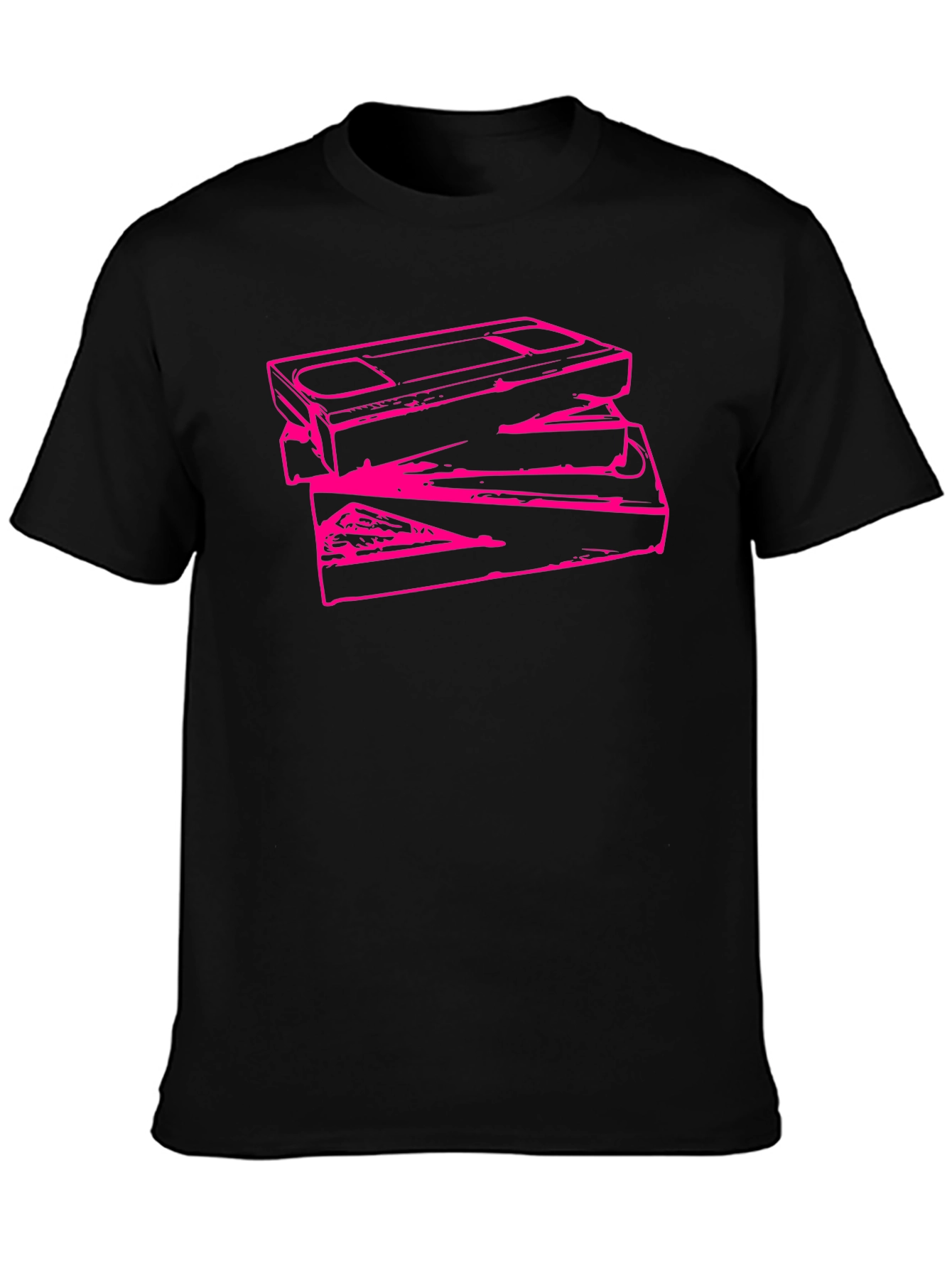 Retro Stacked VHS Tape Graphic Tee