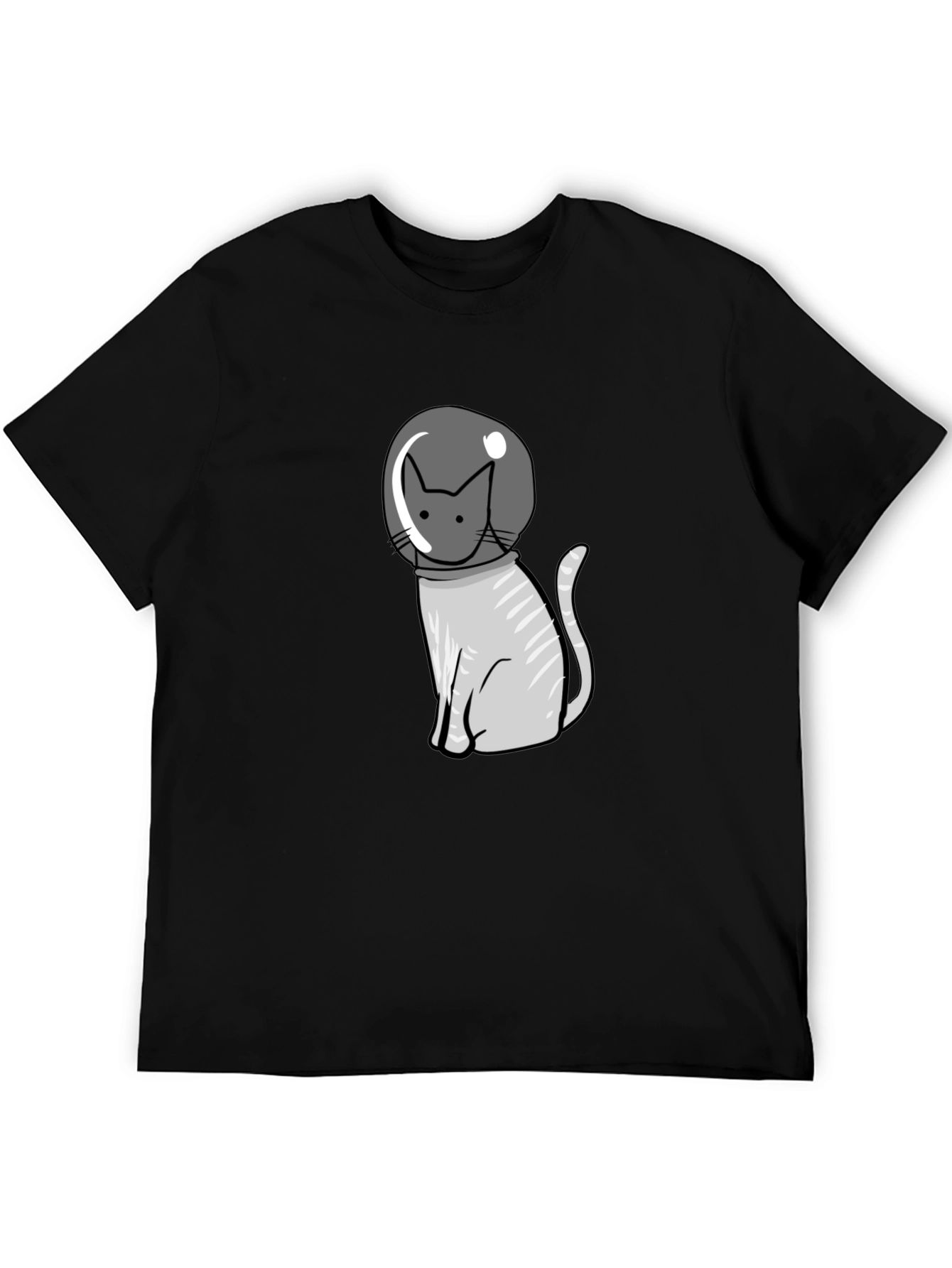 Astronaut Cat Graphic Tee - Cool Space Kitten T-Shirt