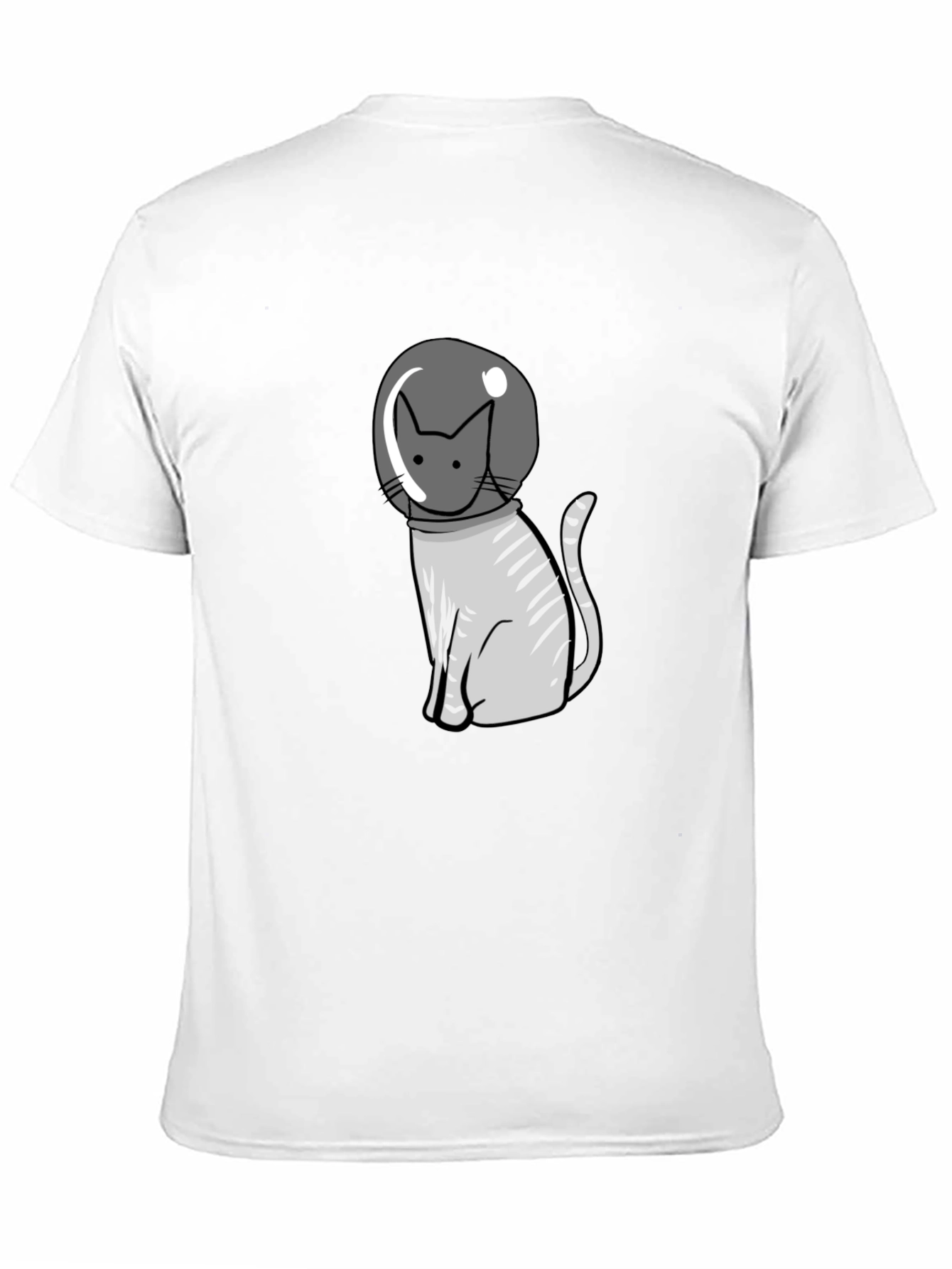 Astronaut Cat Graphic Tee - Cool Space Kitten T-Shirt