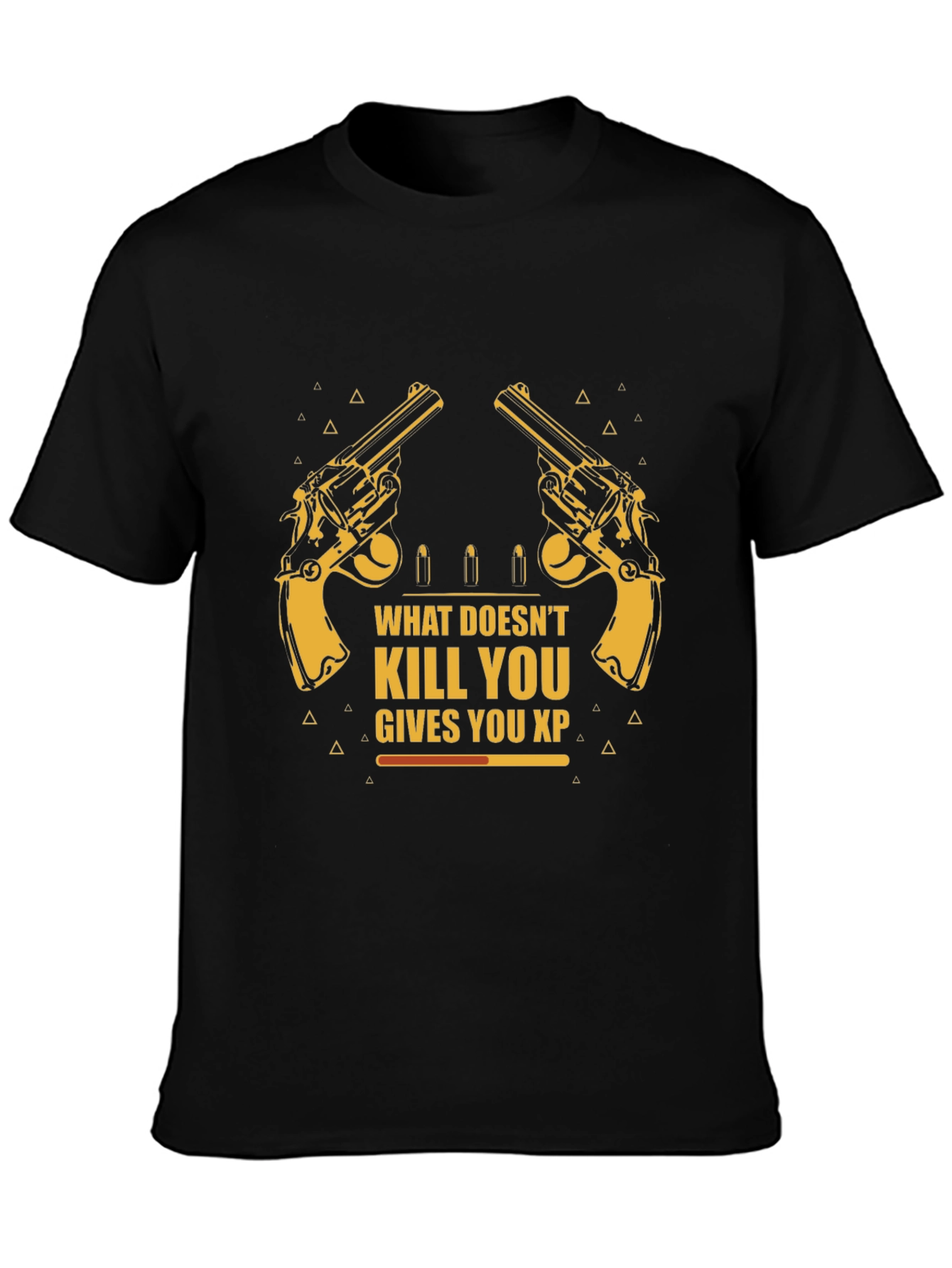 What Doesnt Kill You Gives XP Black Graphic Tee