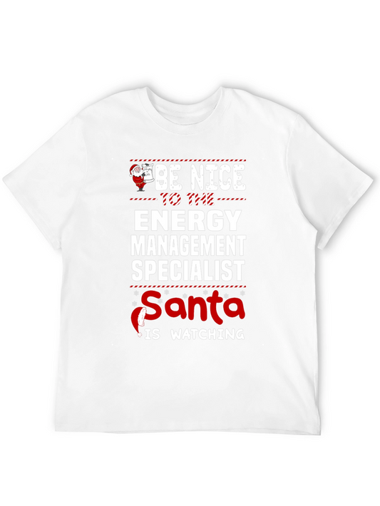 Be Nice To The Energy Management Specialist Santa T-Shirt