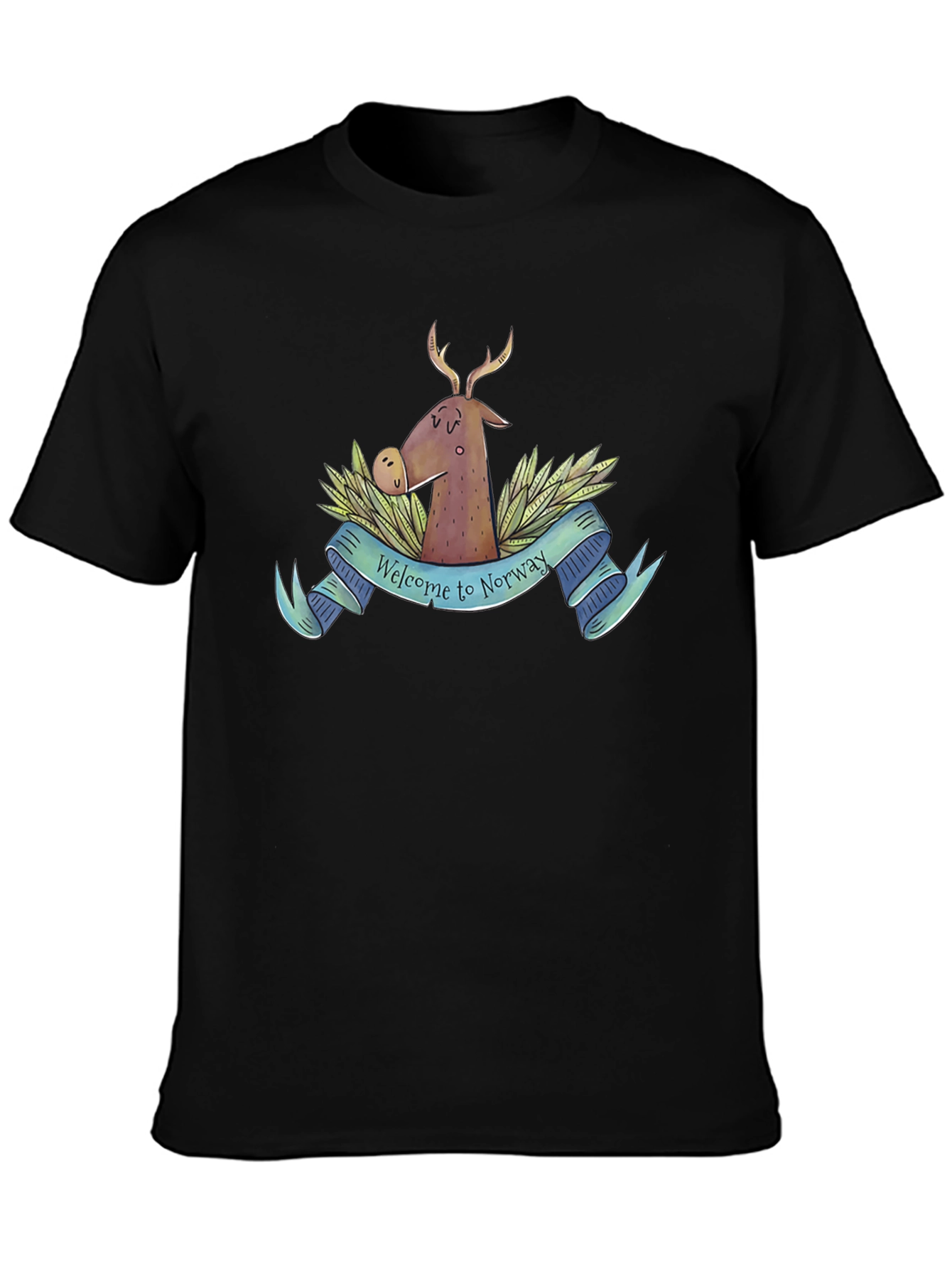 Welcome to Norway T-Shirt Deer Nature Tee