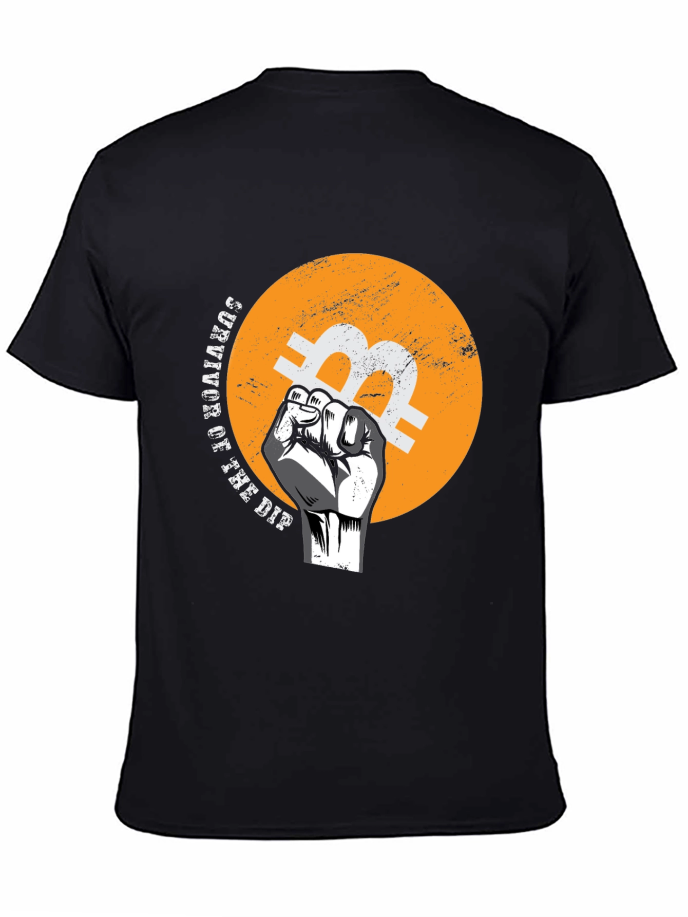 Bitcoin Survivor T-Shirt - Black Crypto Tee