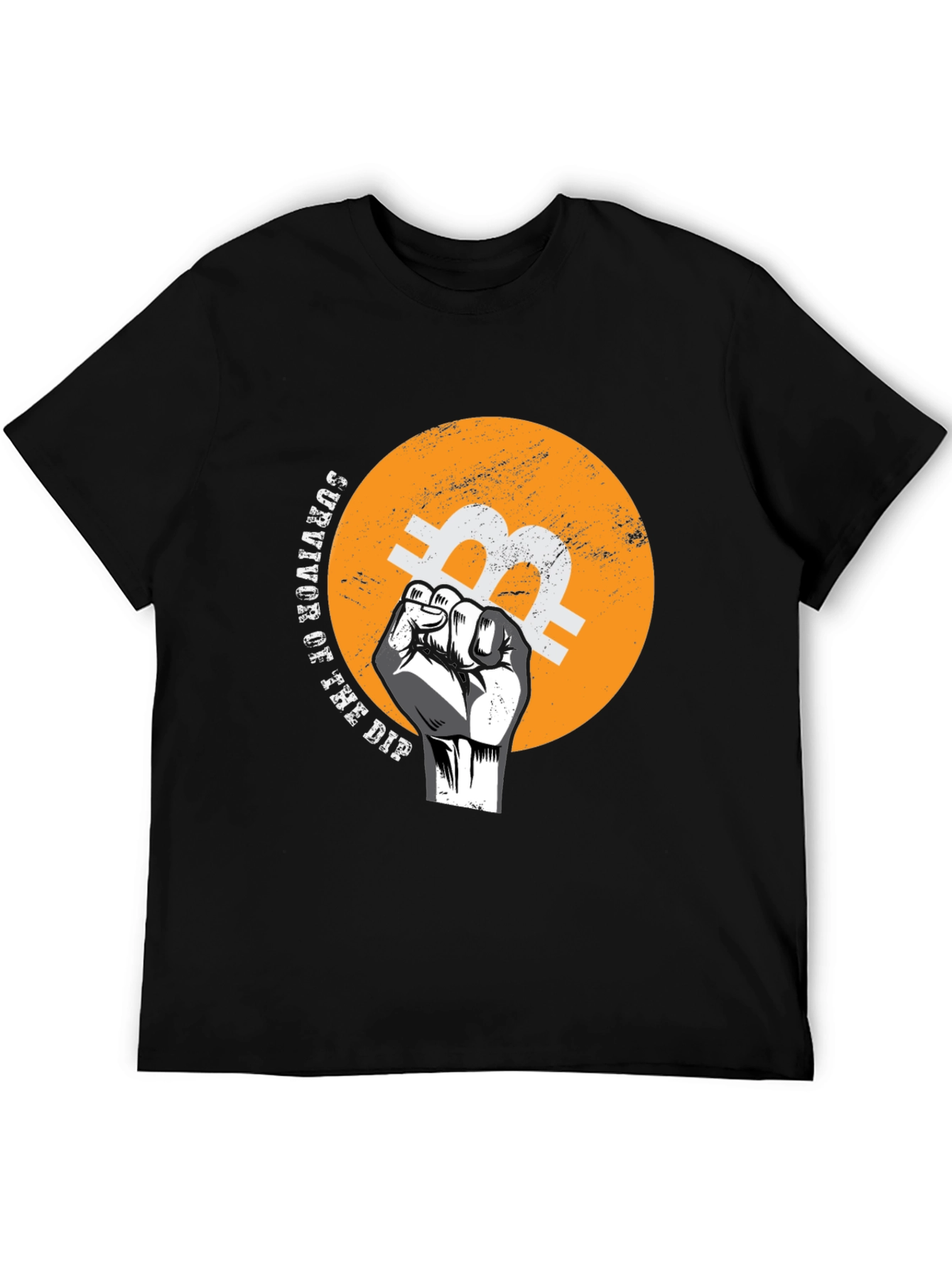 Bitcoin Survivor T-Shirt - Black Crypto Tee