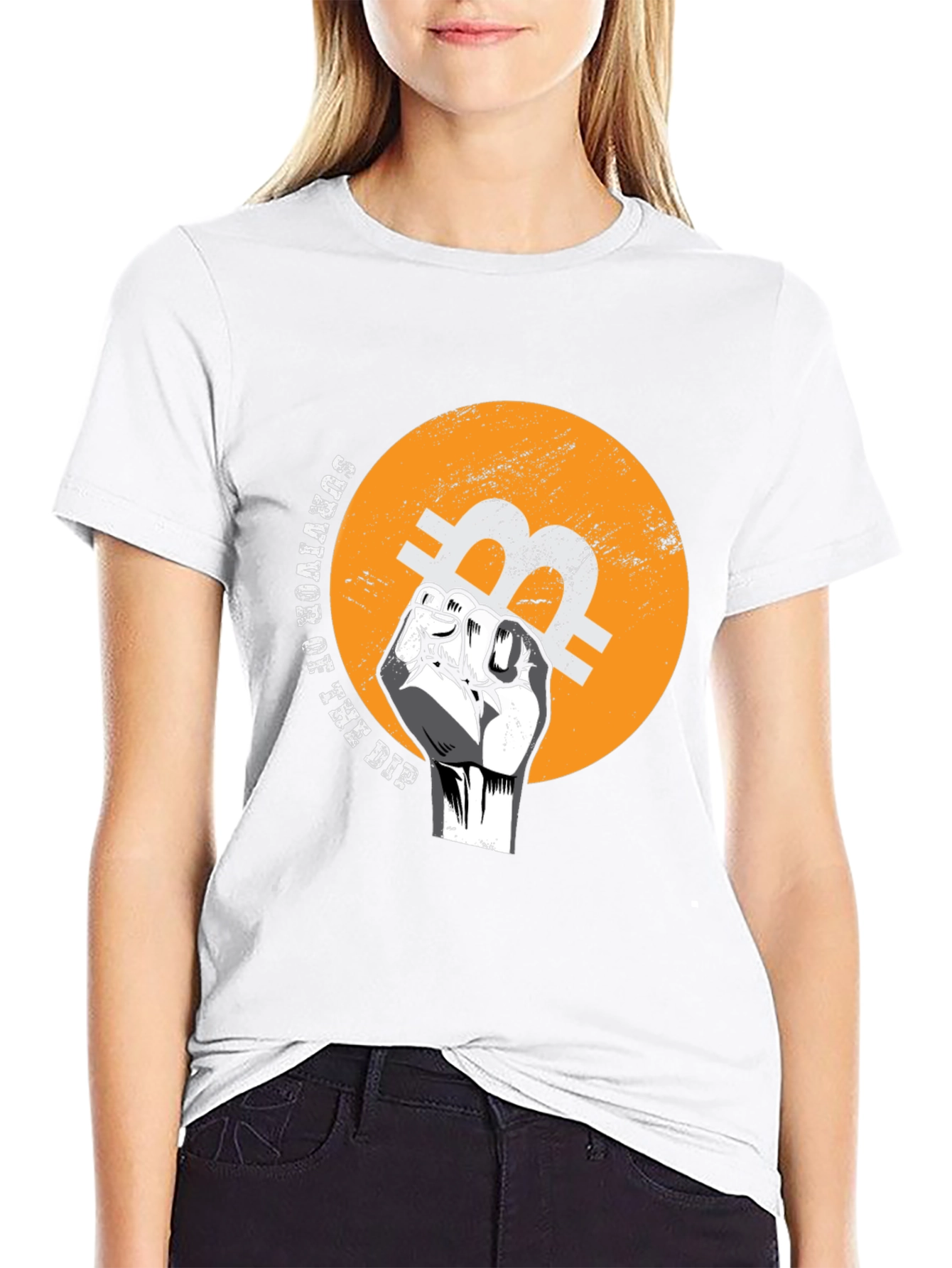 Bitcoin Survivor T-Shirt - Black Crypto Tee
