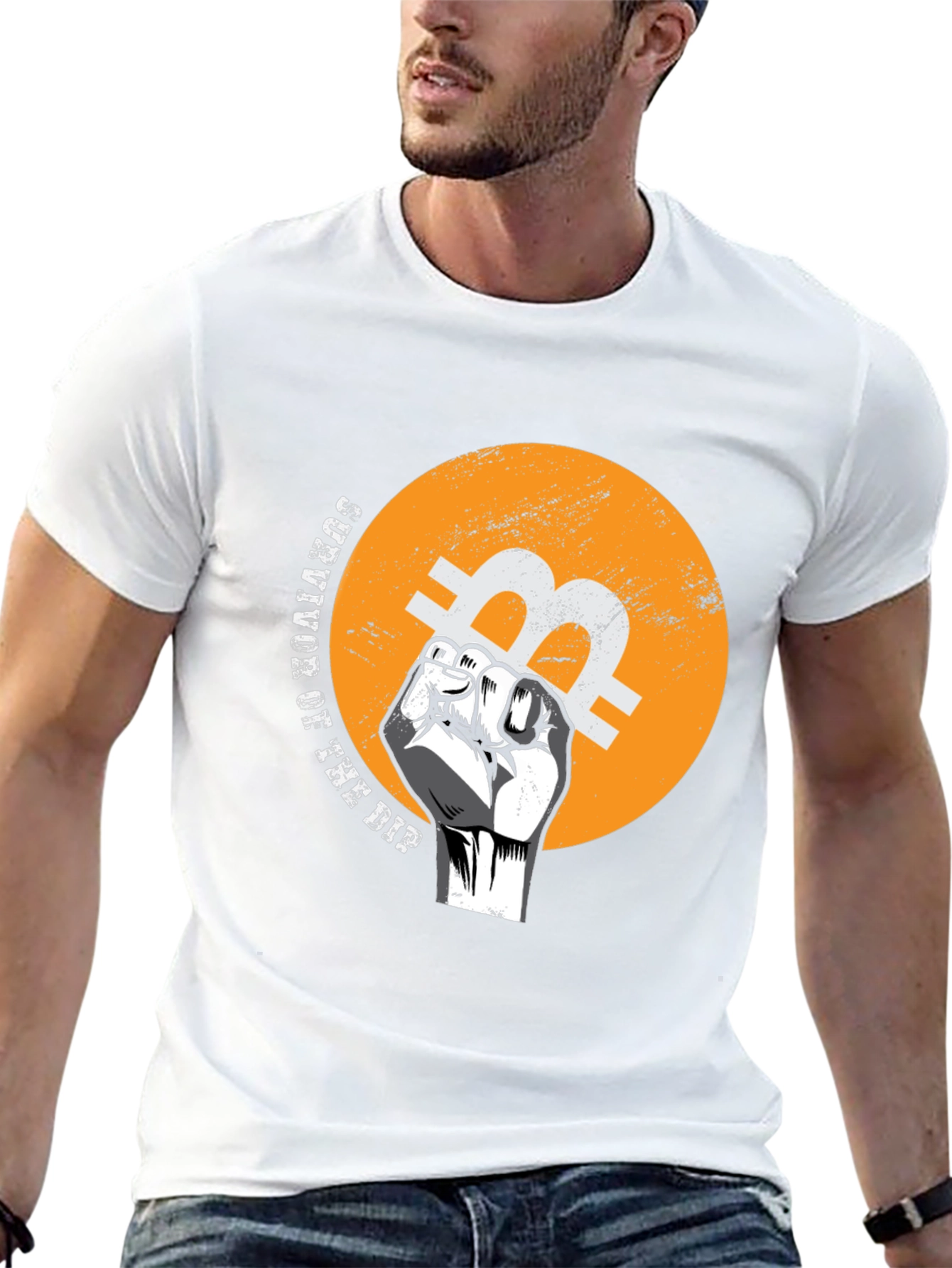 Bitcoin Survivor T-Shirt - Black Crypto Tee