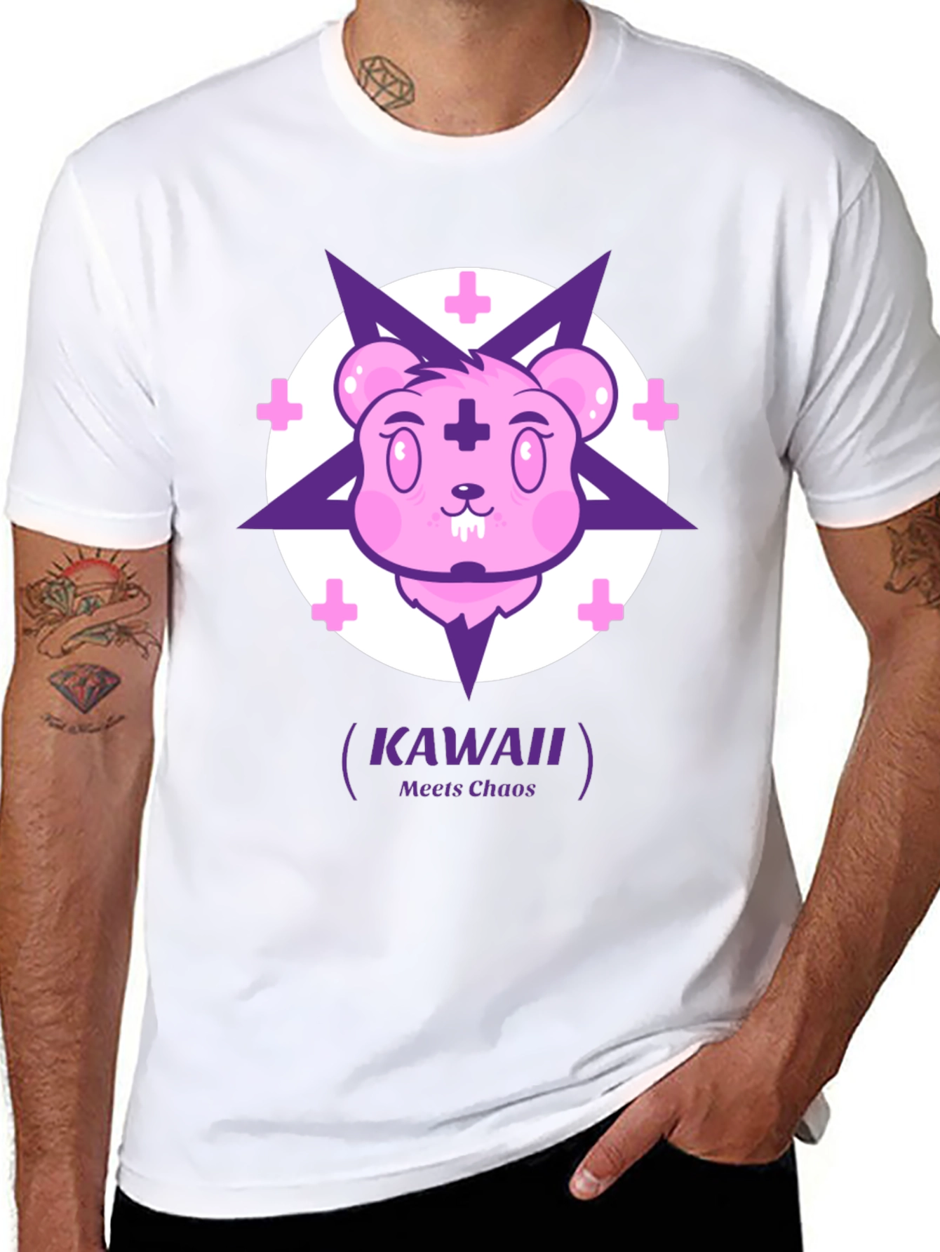 Kawaii Meets Chaos Graphic T-Shirt