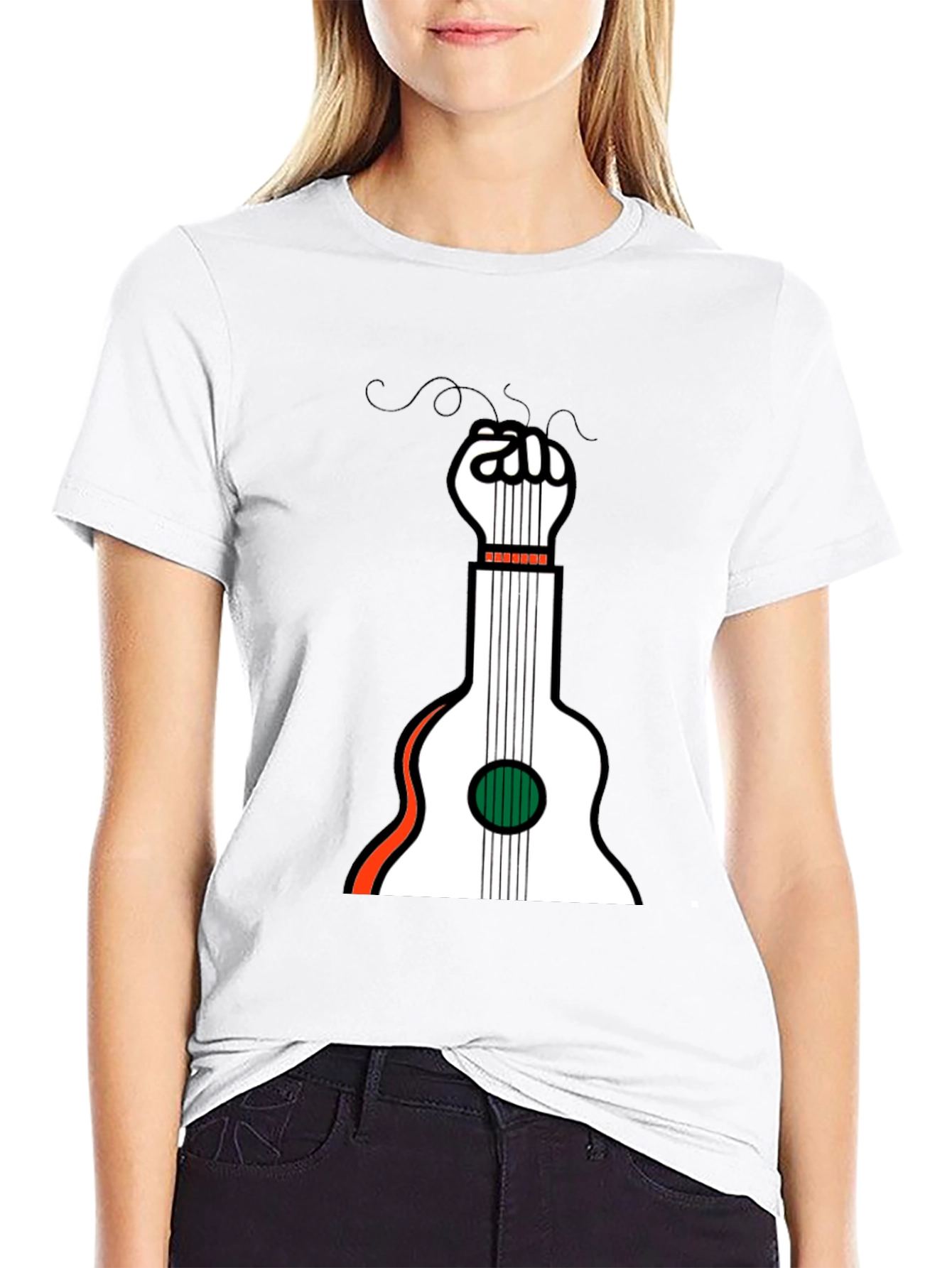 Guitar Fist Graphic Tee - Music & Protest