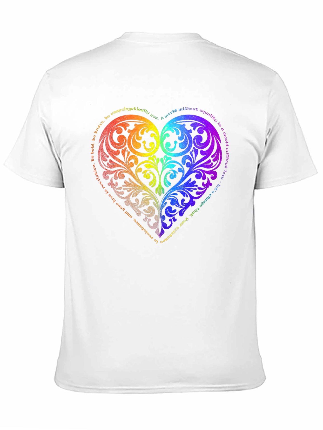LGBTQ Pride Heart Graphic T-Shirt
