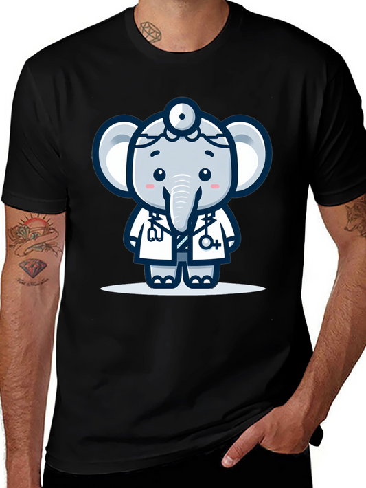 Doctor Elephant Graphic T-Shirt