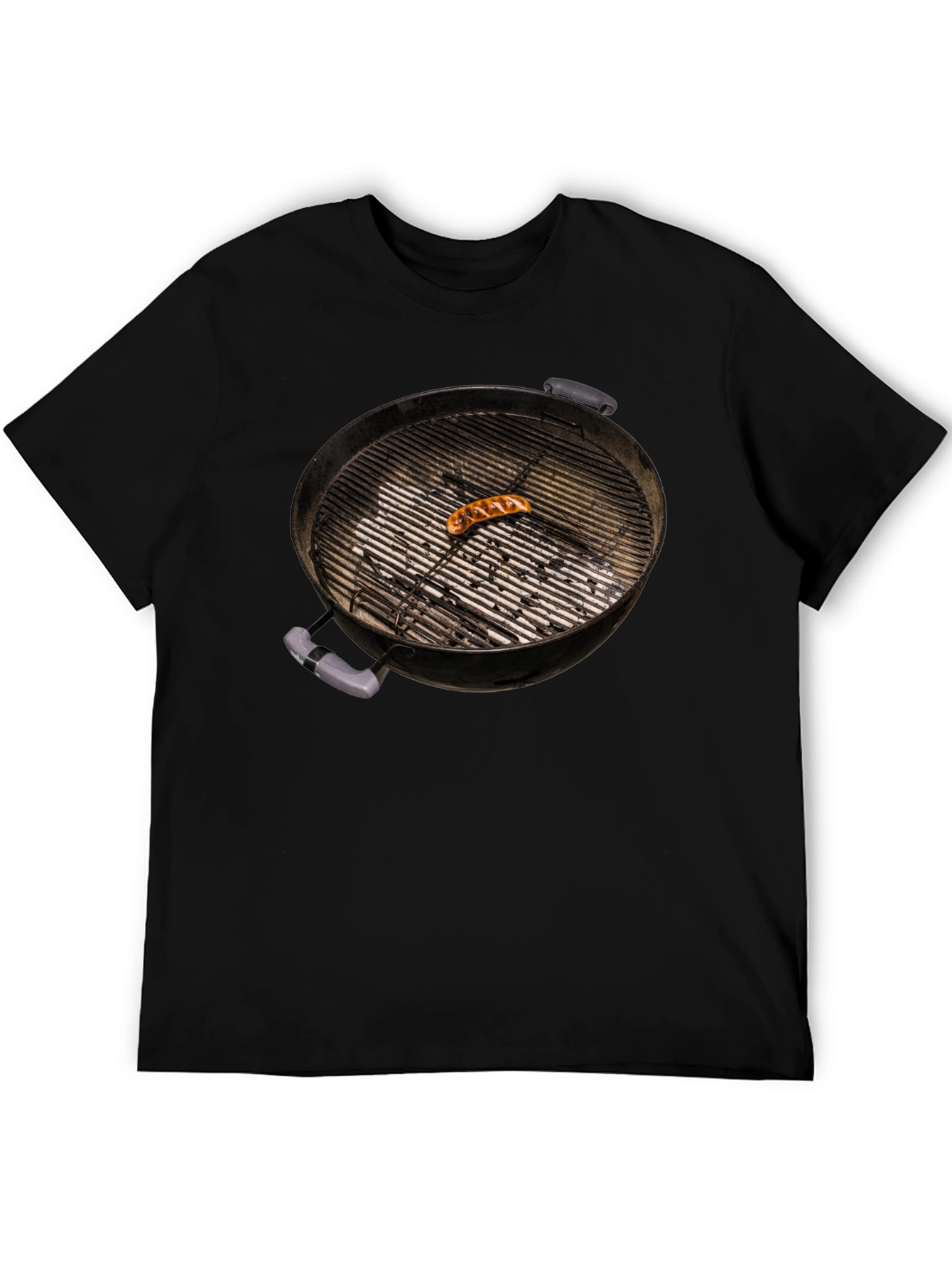BBQ Grill T-Shirt with Sausage - Novelty Summer Tee