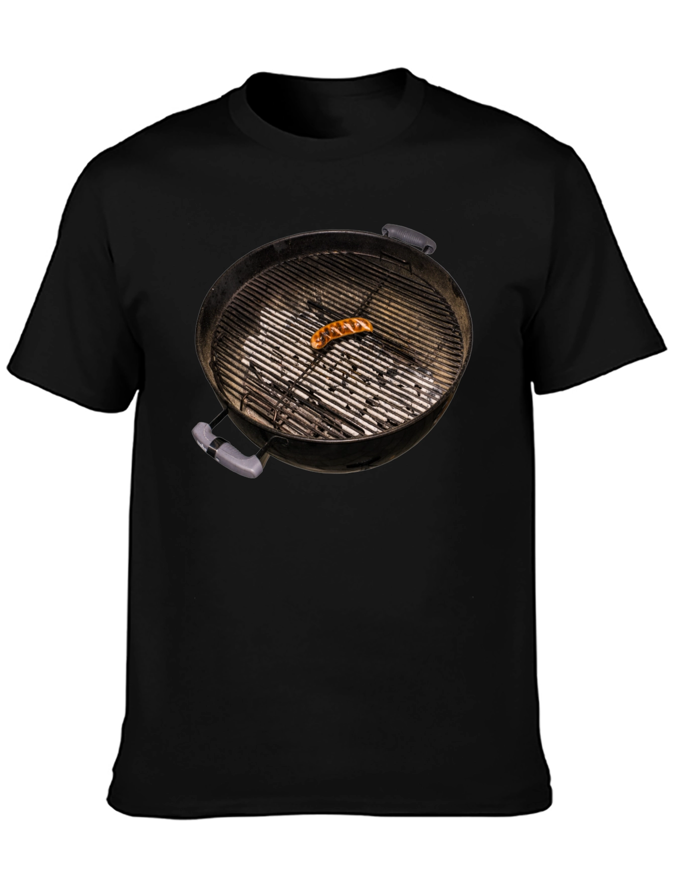 BBQ Grill T-Shirt with Sausage - Novelty Summer Tee