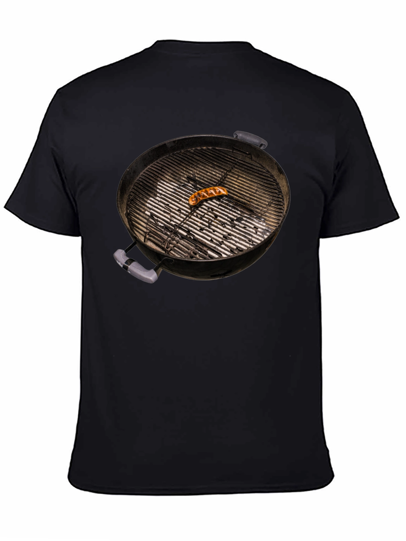 BBQ Grill T-Shirt with Sausage - Novelty Summer Tee