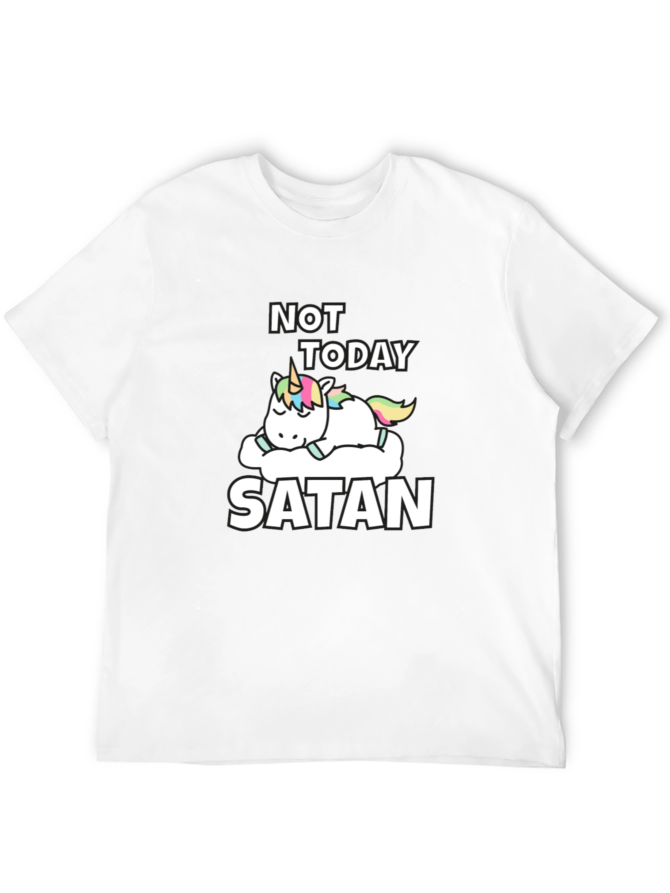Not Today Satan Unicorn T-Shirt