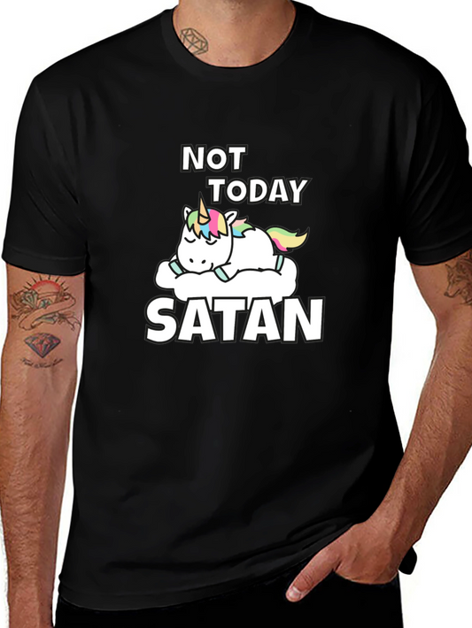 Not Today Satan Unicorn T-Shirt