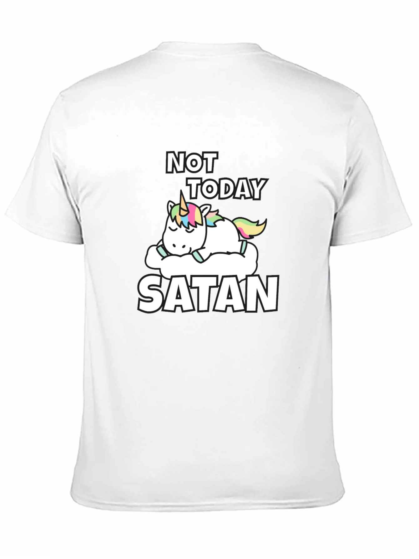 Not Today Satan Unicorn T-Shirt