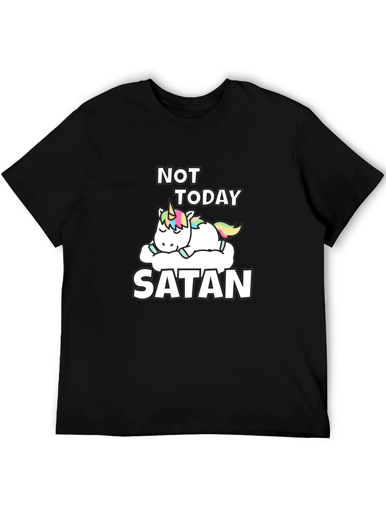 Not Today Satan Unicorn T-Shirt