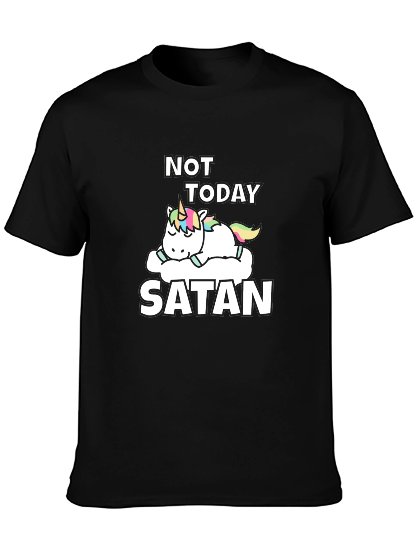 Not Today Satan Unicorn T-Shirt